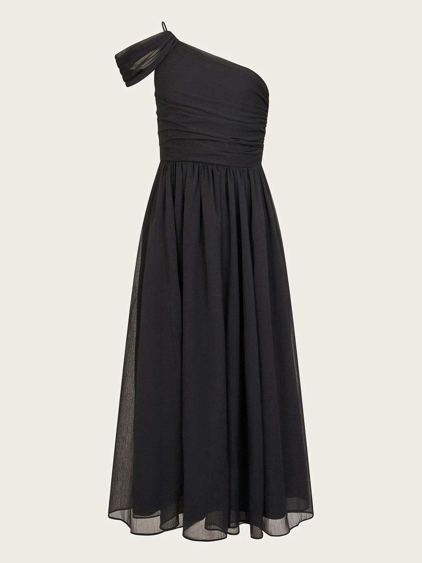 undefined Girls Texas One Shoulder Prom Dress - Black