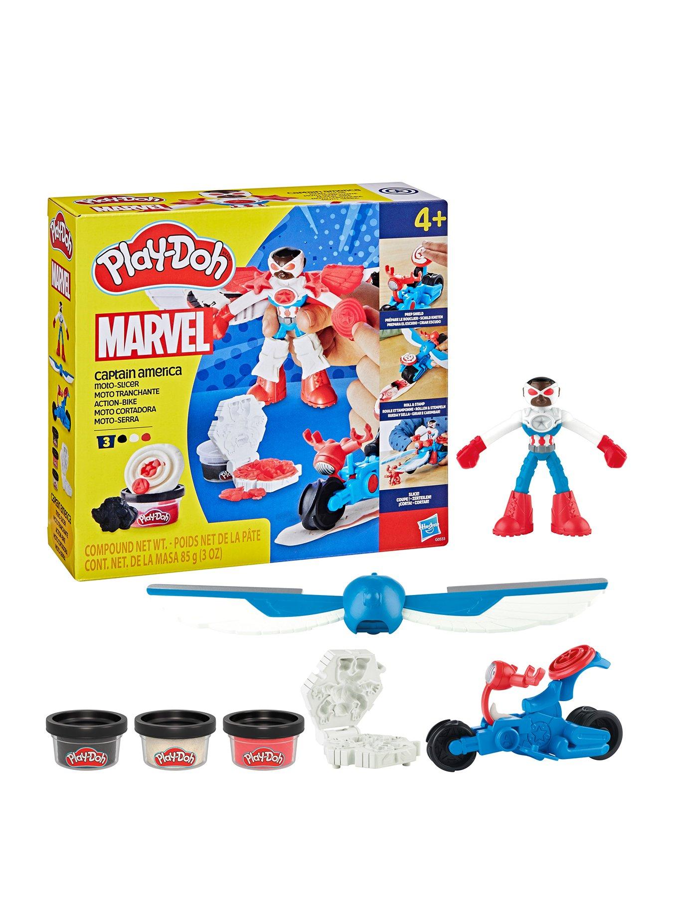 undefined Play Doh Captain America Moto-Slicer