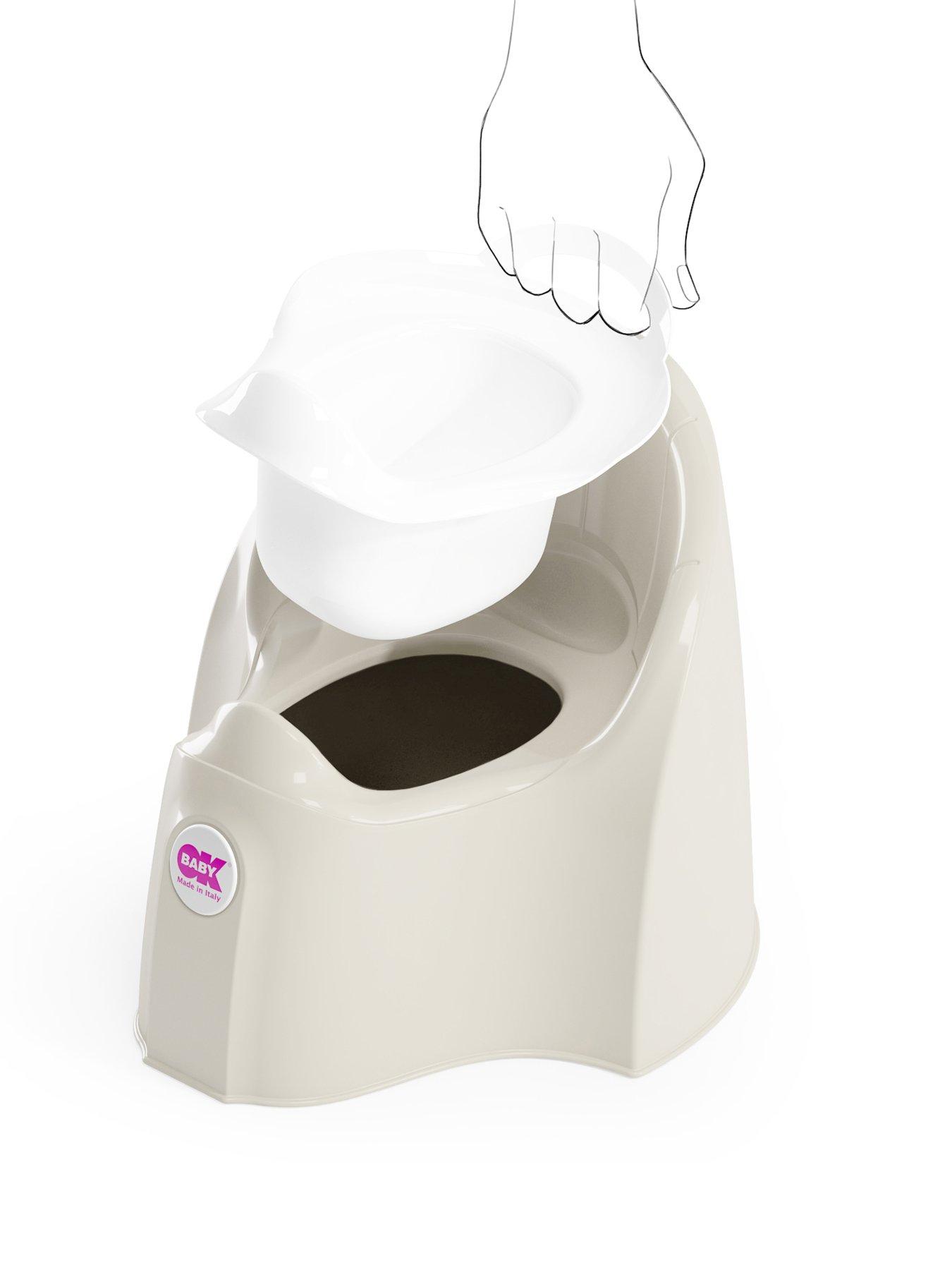 Image 3 of 6 of OKbaby Pasha Potty Chair - White