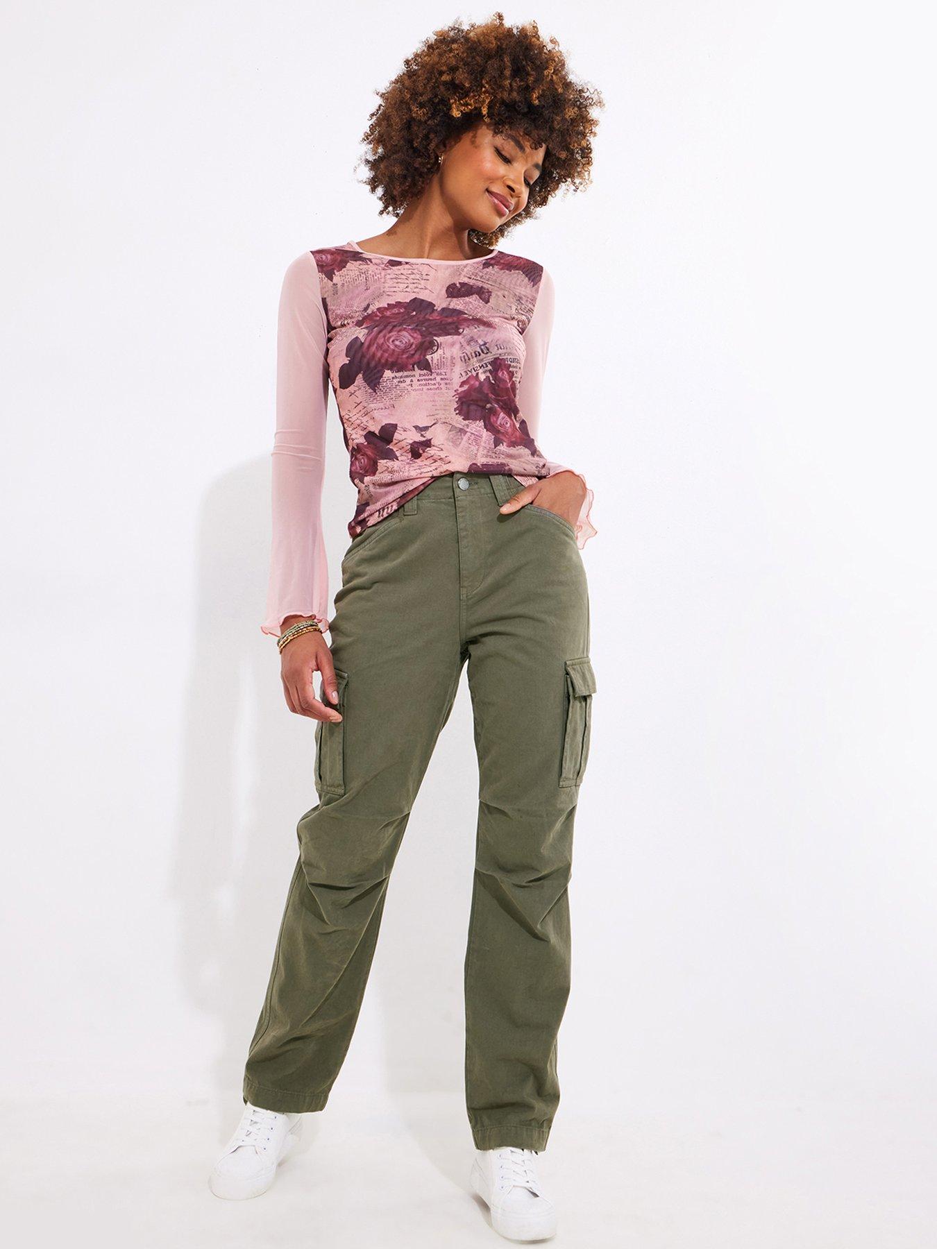 undefined Celine Cargo Pants - Khaki