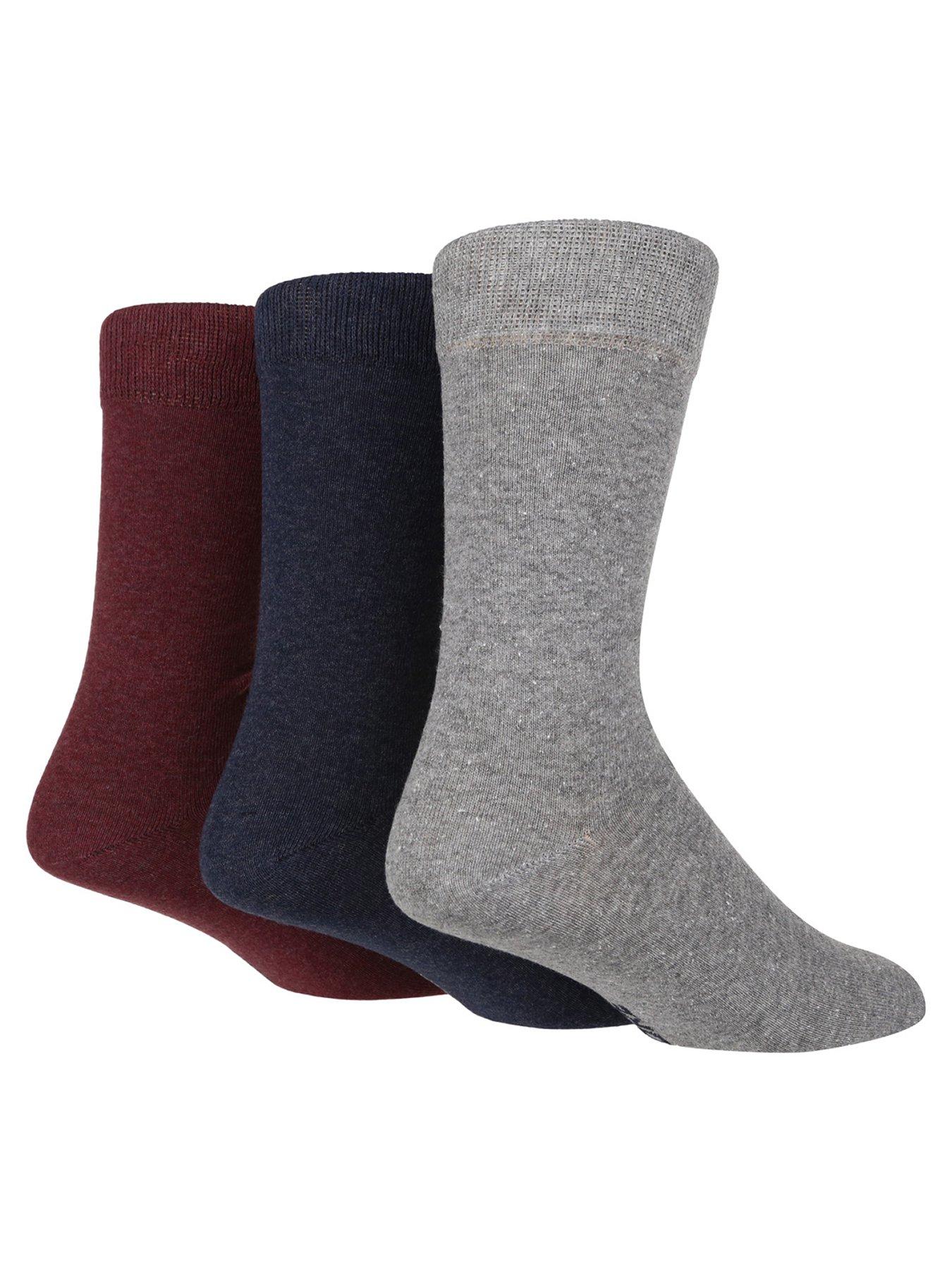 undefined TORE Plain Crew Socks 3 Pack - Multi
