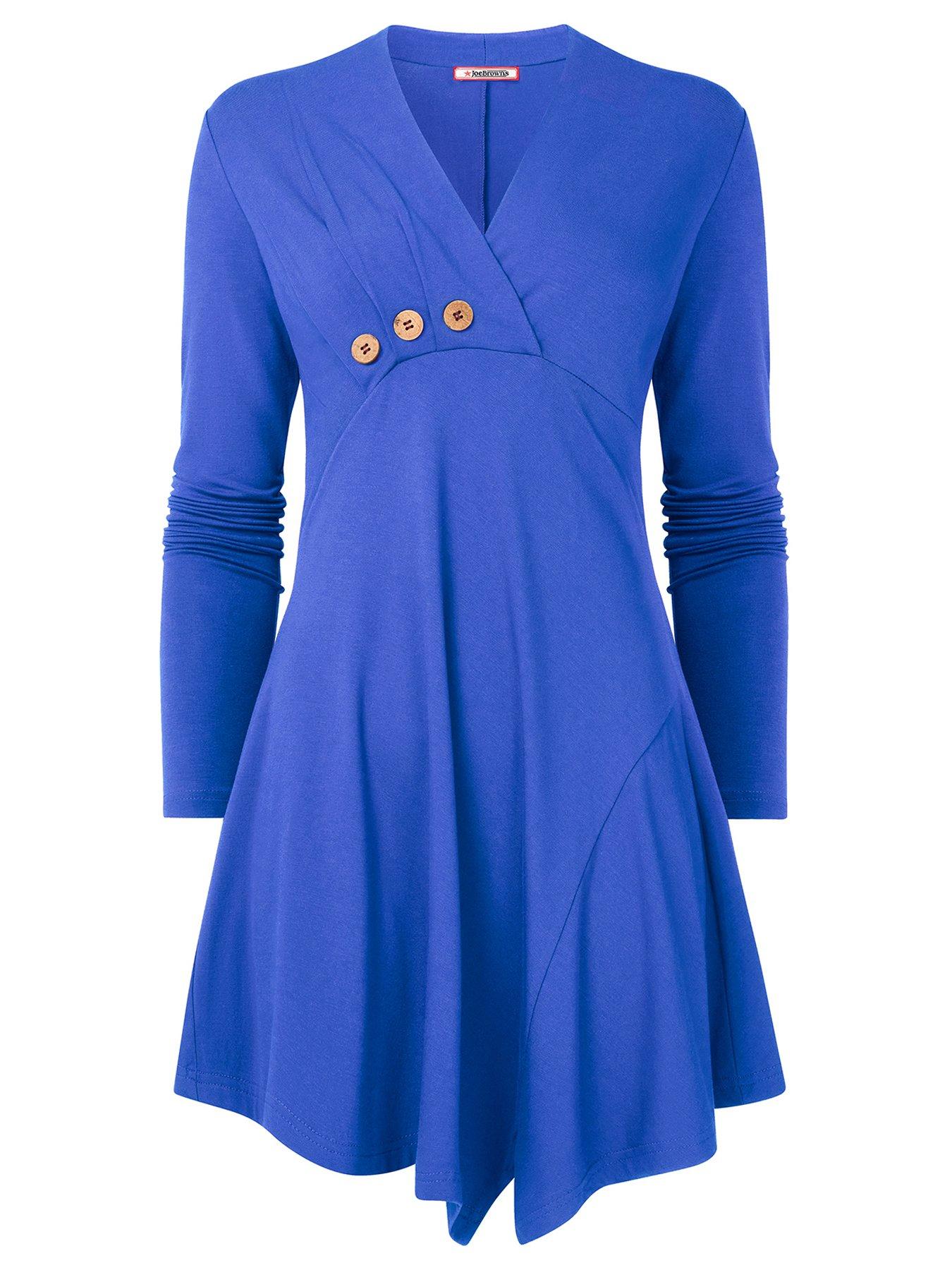 Image 5 of 5 of Joe Browns Button Detail Jersey Tunic Top - Blue