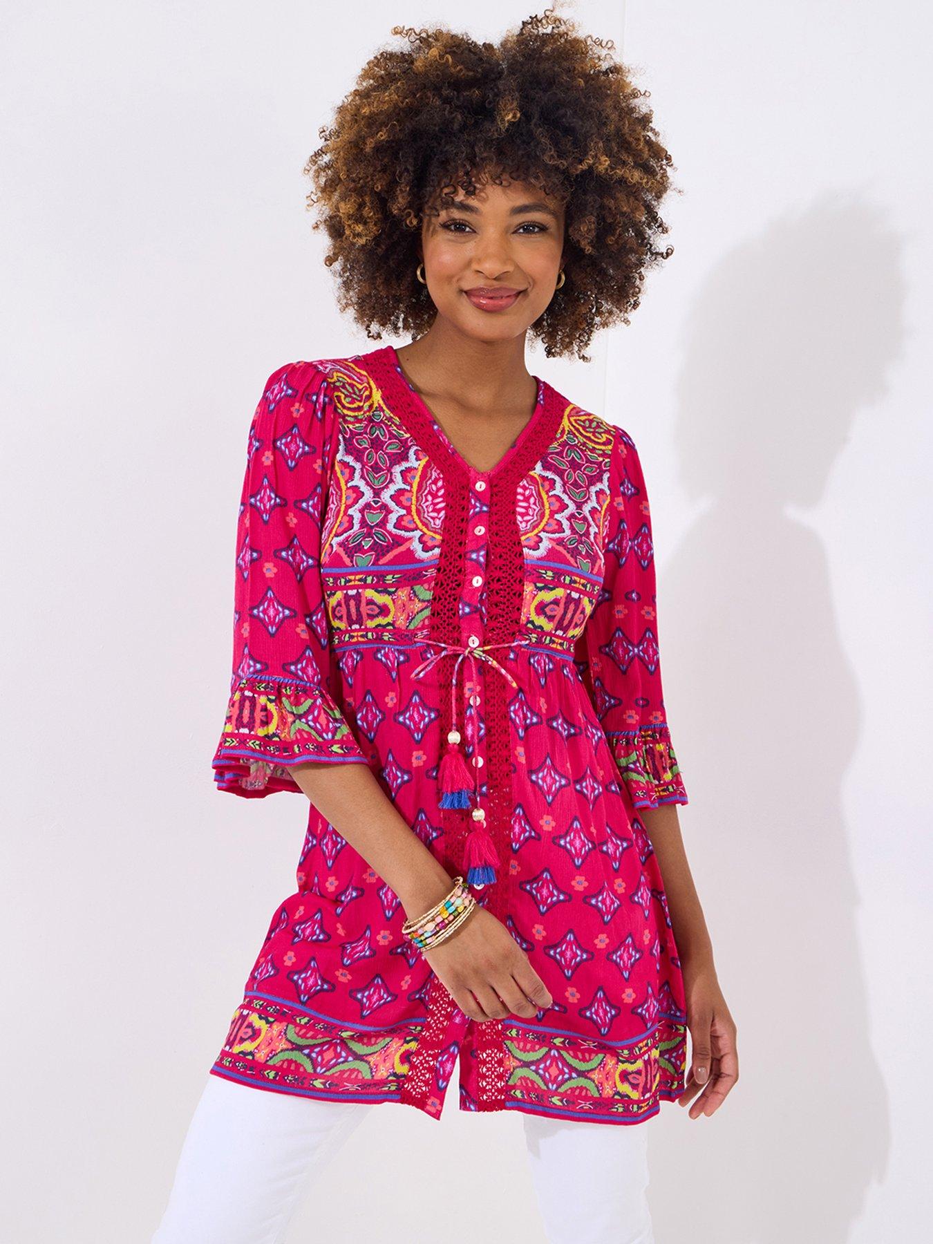 undefined Ultimate Boho Tunic - Pink