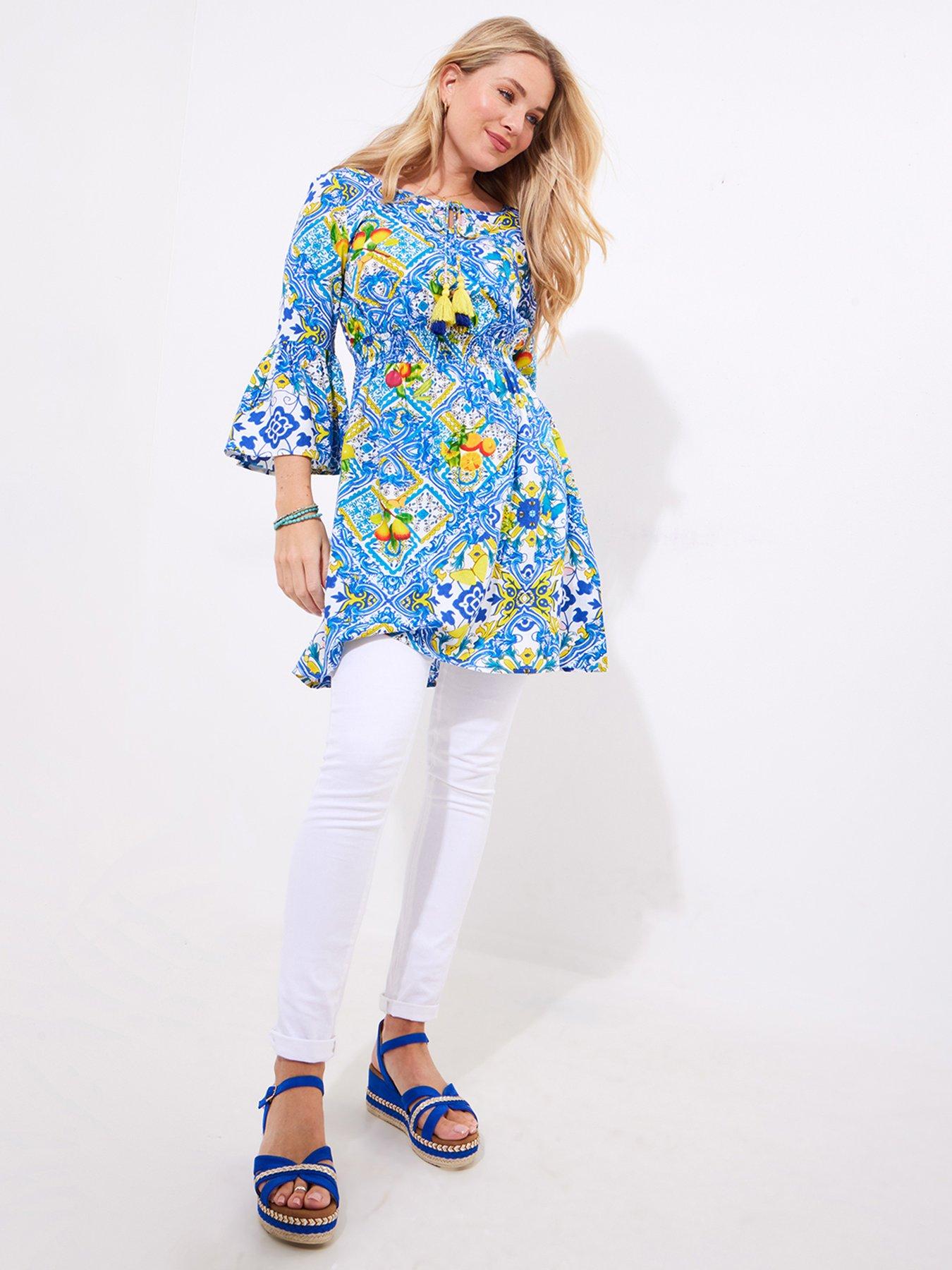 undefined Sicily Dreams Tunic - Blue