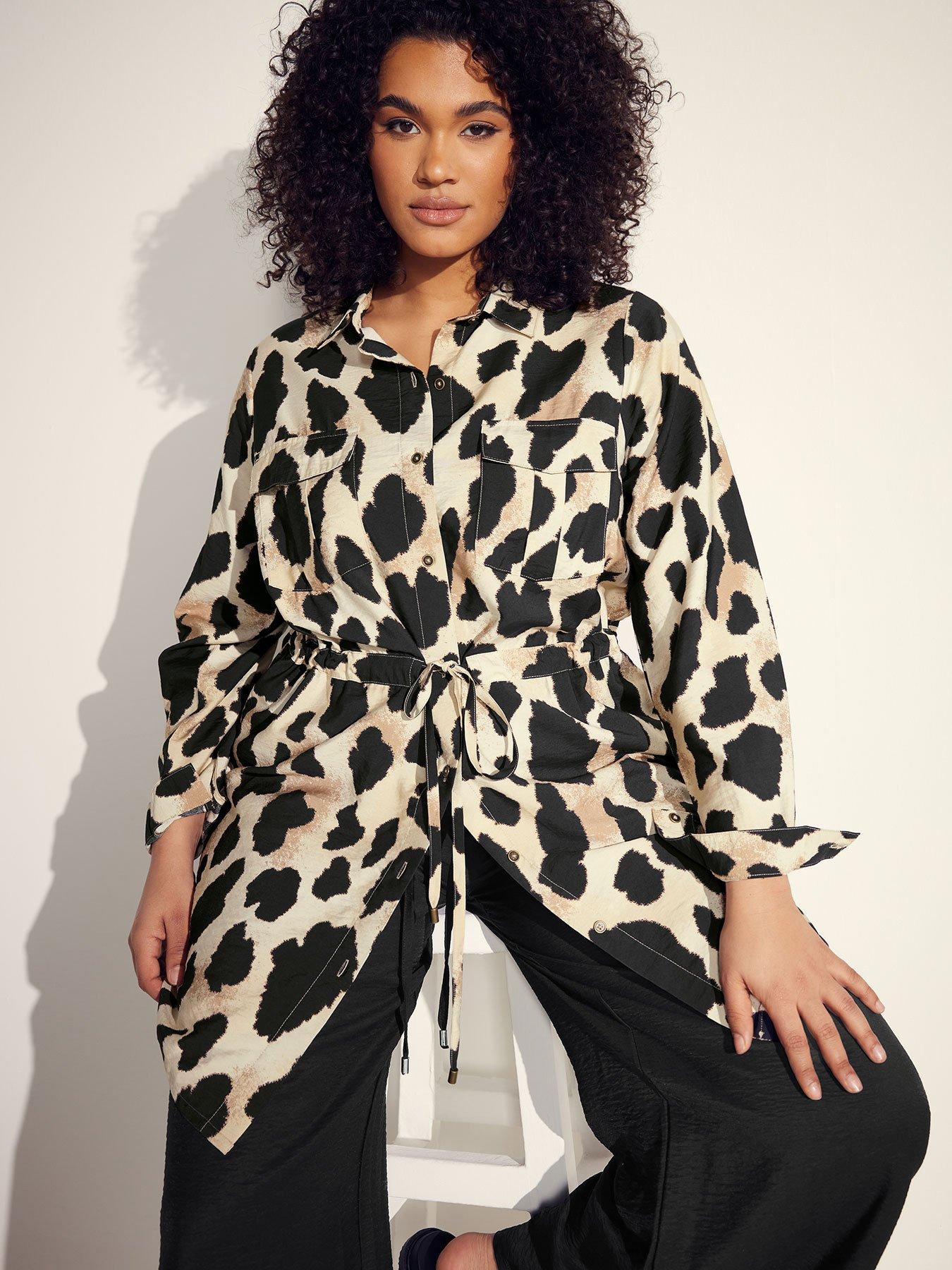 undefined Animal Print Utility Tunic