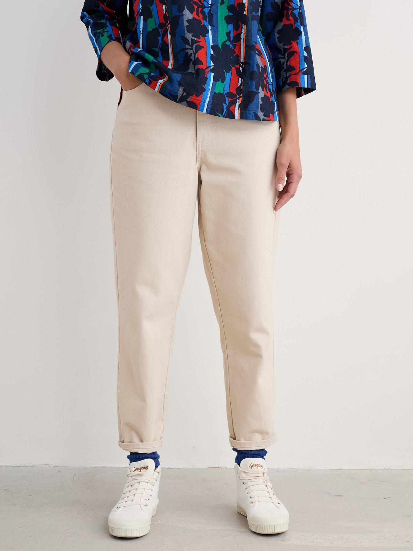 Seasalt Cornwall: Honeydew Jean Limestone - Cream