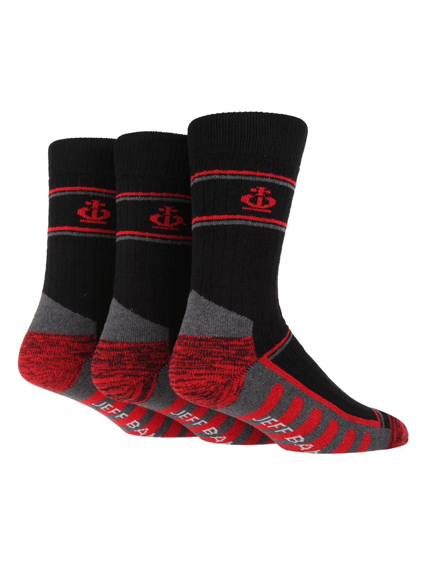 undefined 3 Pack Crew Work Socks - Black