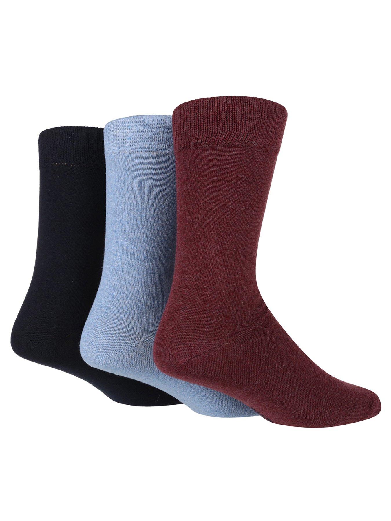 undefined TORE Plain Crew Socks 3 Pack - Multi