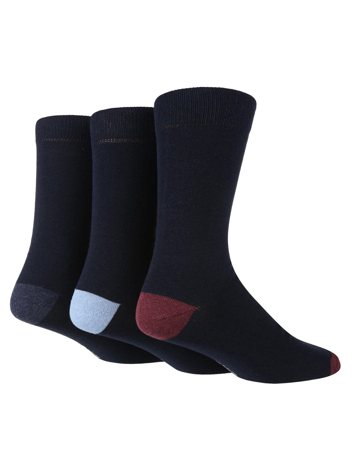 undefined TORE Heel  &  Toe Crew Socks 3 Pack - Navy