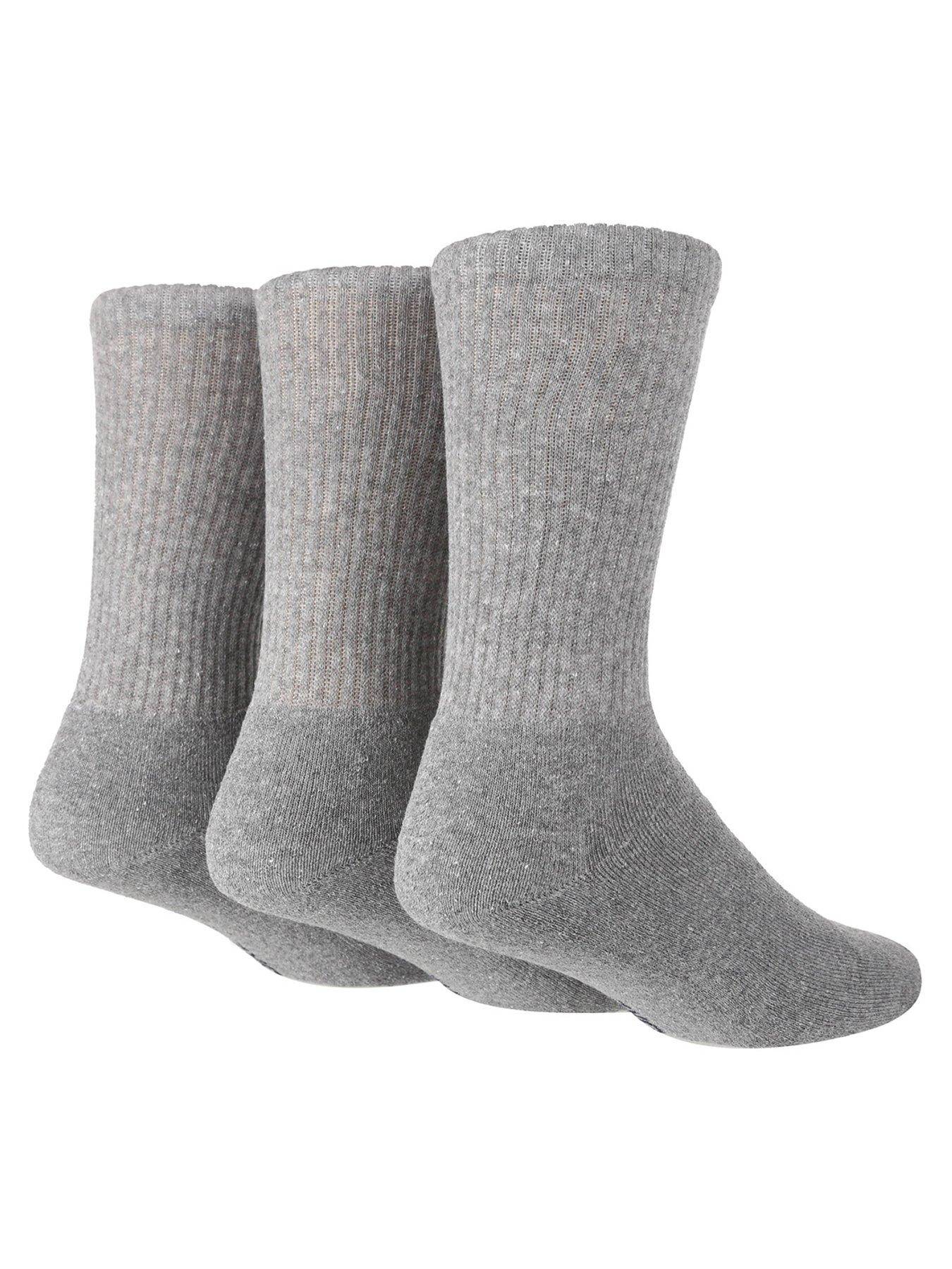undefined TORE Crew Sports Crew Socks 3 Pack - Grey