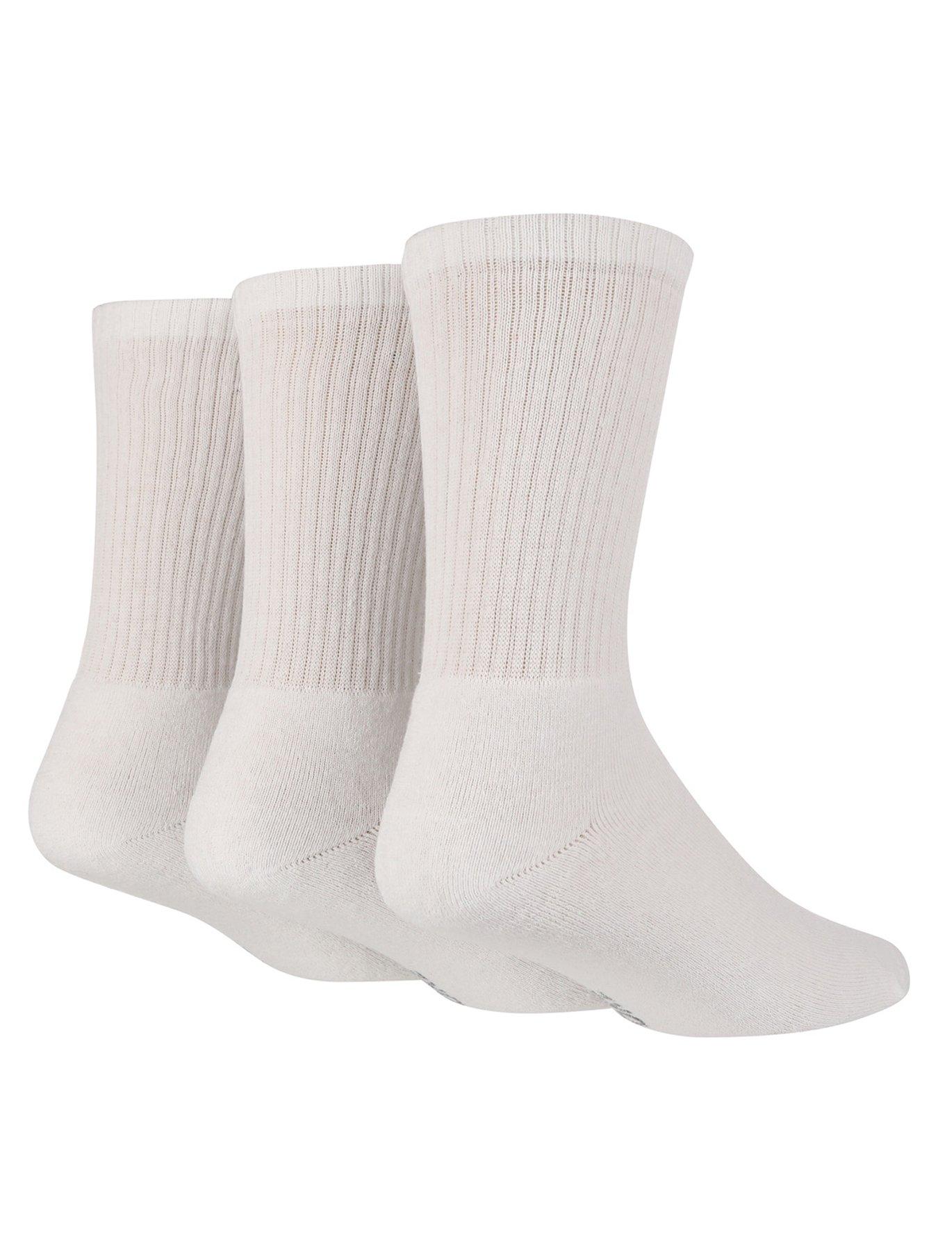 undefined TORE Crew Sports Crew Socks 3 Pack - White