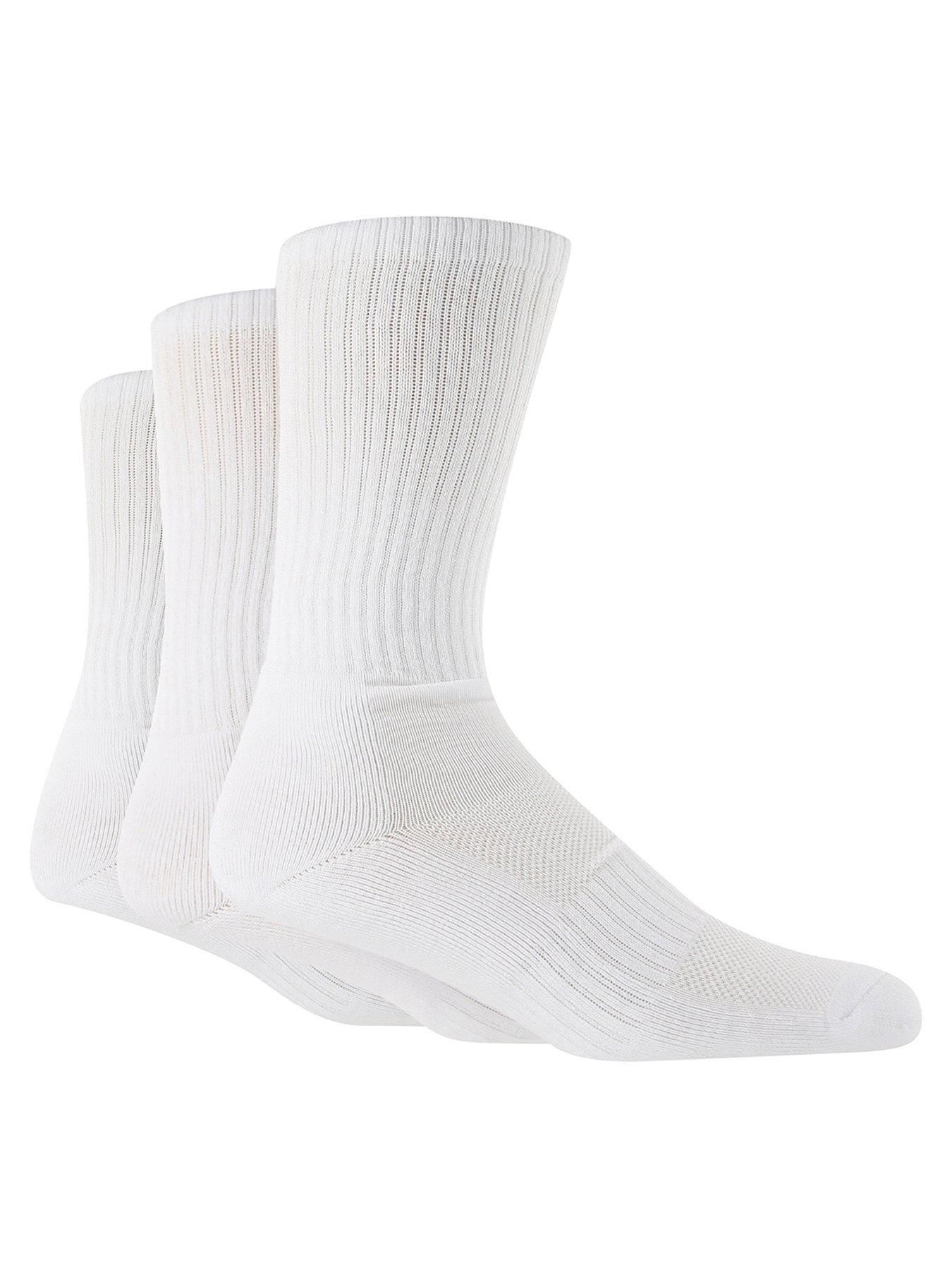 undefined 3 Pack Cotton/Bamboo Blend Sports Crew Socks