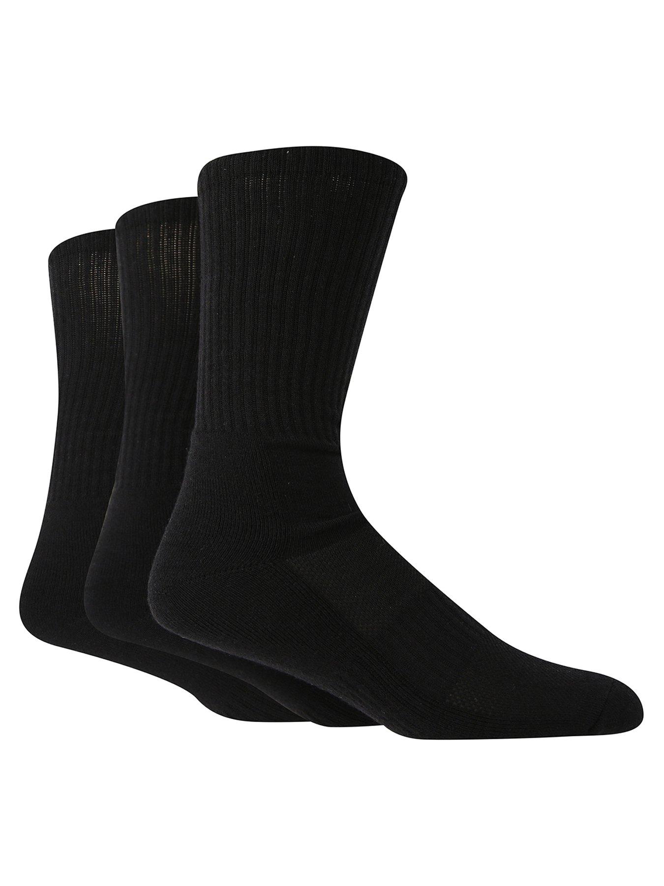 undefined 3 Pack Cotton/Bamboo Blend Sports Crew Socks