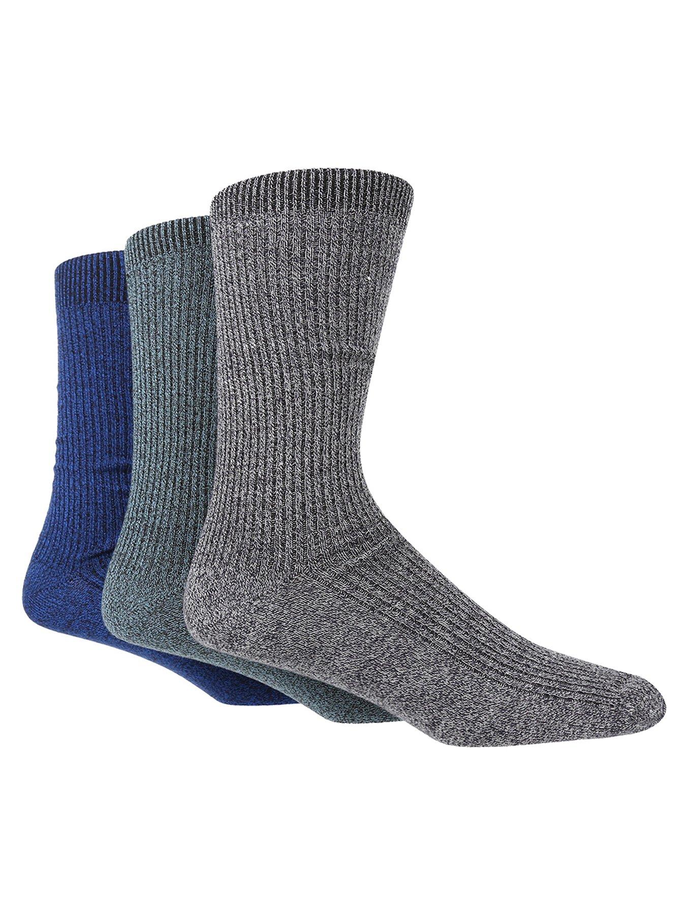 undefined 3 Pack Bamboo Rib Leisure Crew Socks - Multi