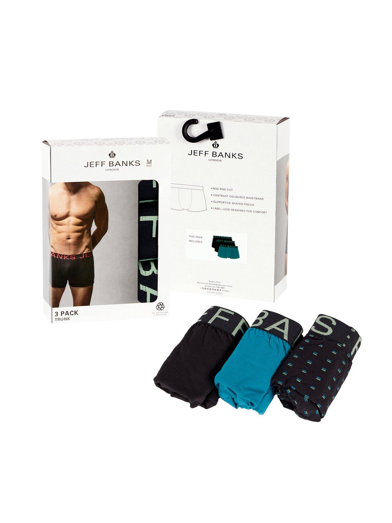 Image 2 of 3 of Jeff Banks Trunks 3 Pack - Multi