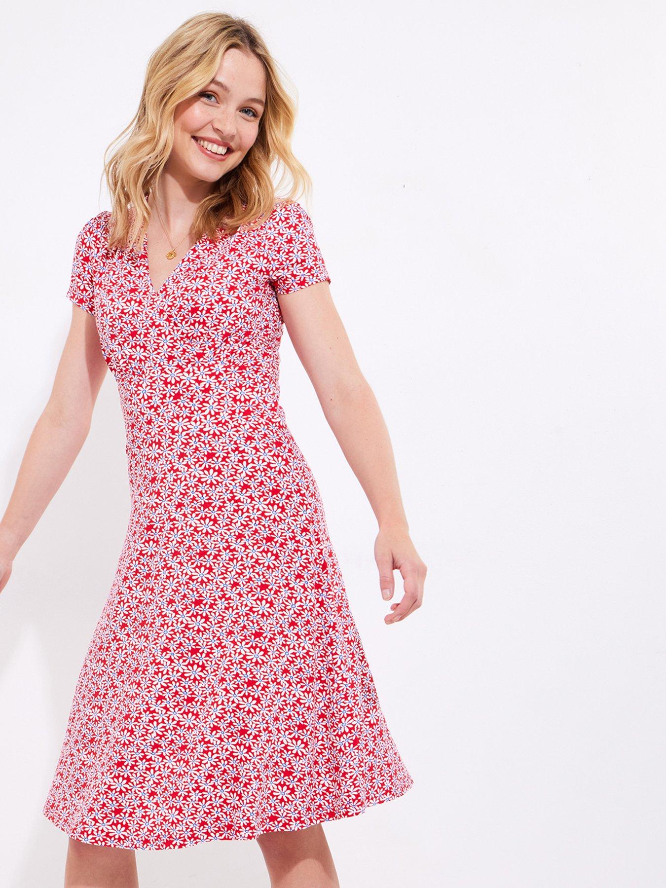 Image 2 of 6 of Joe Browns Katie Printed Jersey Dress - Red