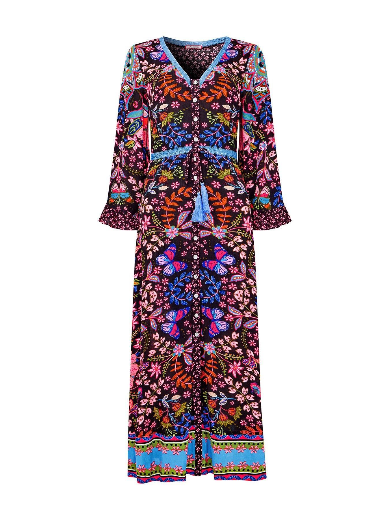 Joe Browns Butterfly Dreamer Boho Maxi Dress - Black | Very