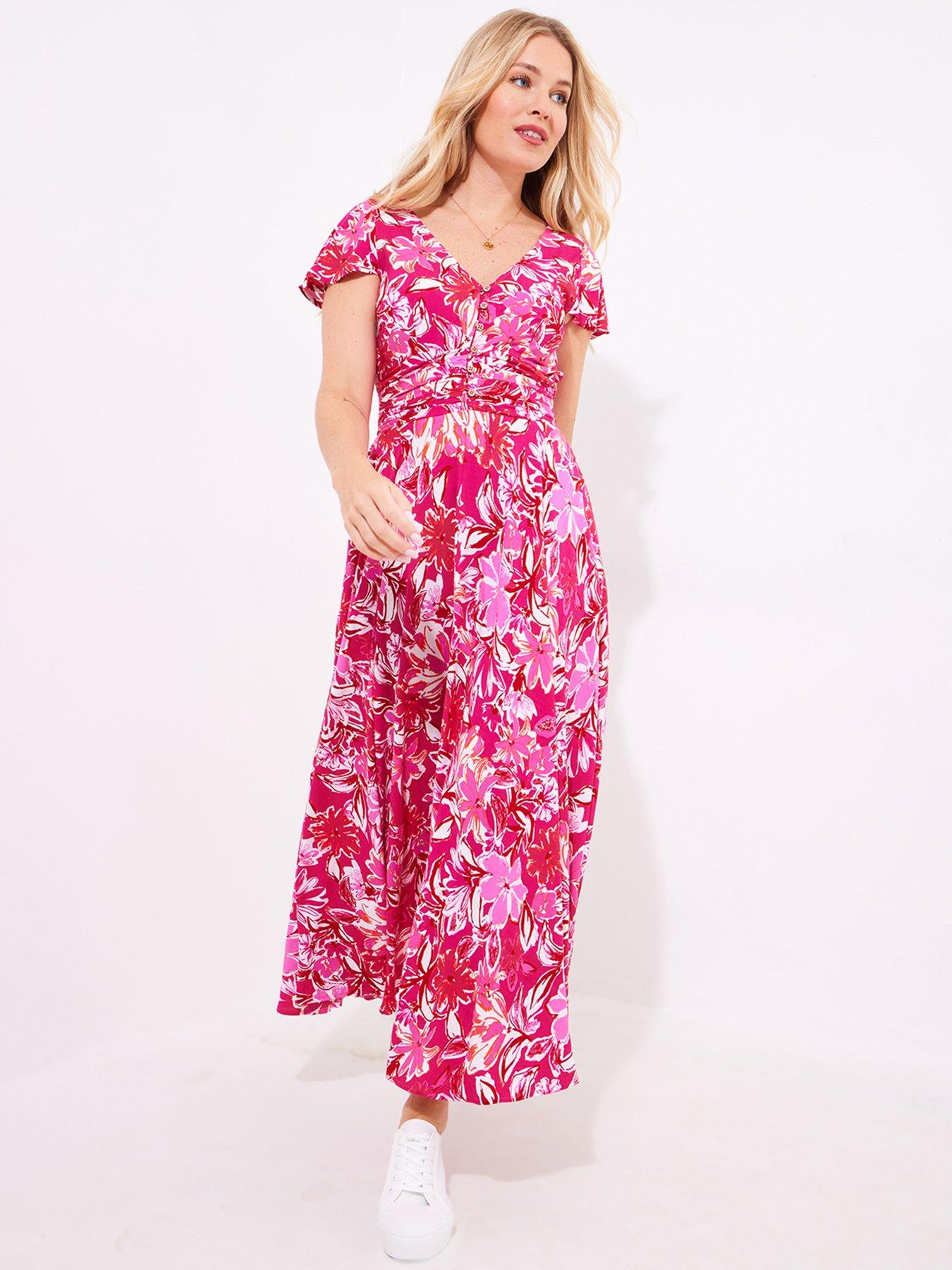 Image 1 of 5 of Joe Browns Celina Floral Maxi Dress - Pink