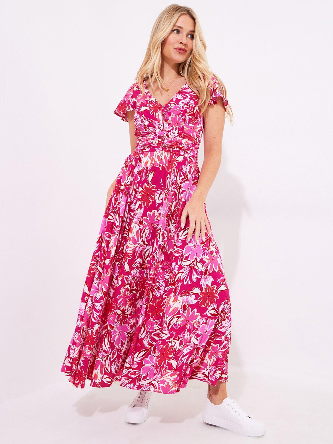 Image 2 of 5 of Joe Browns Celina Floral Maxi Dress - Pink
