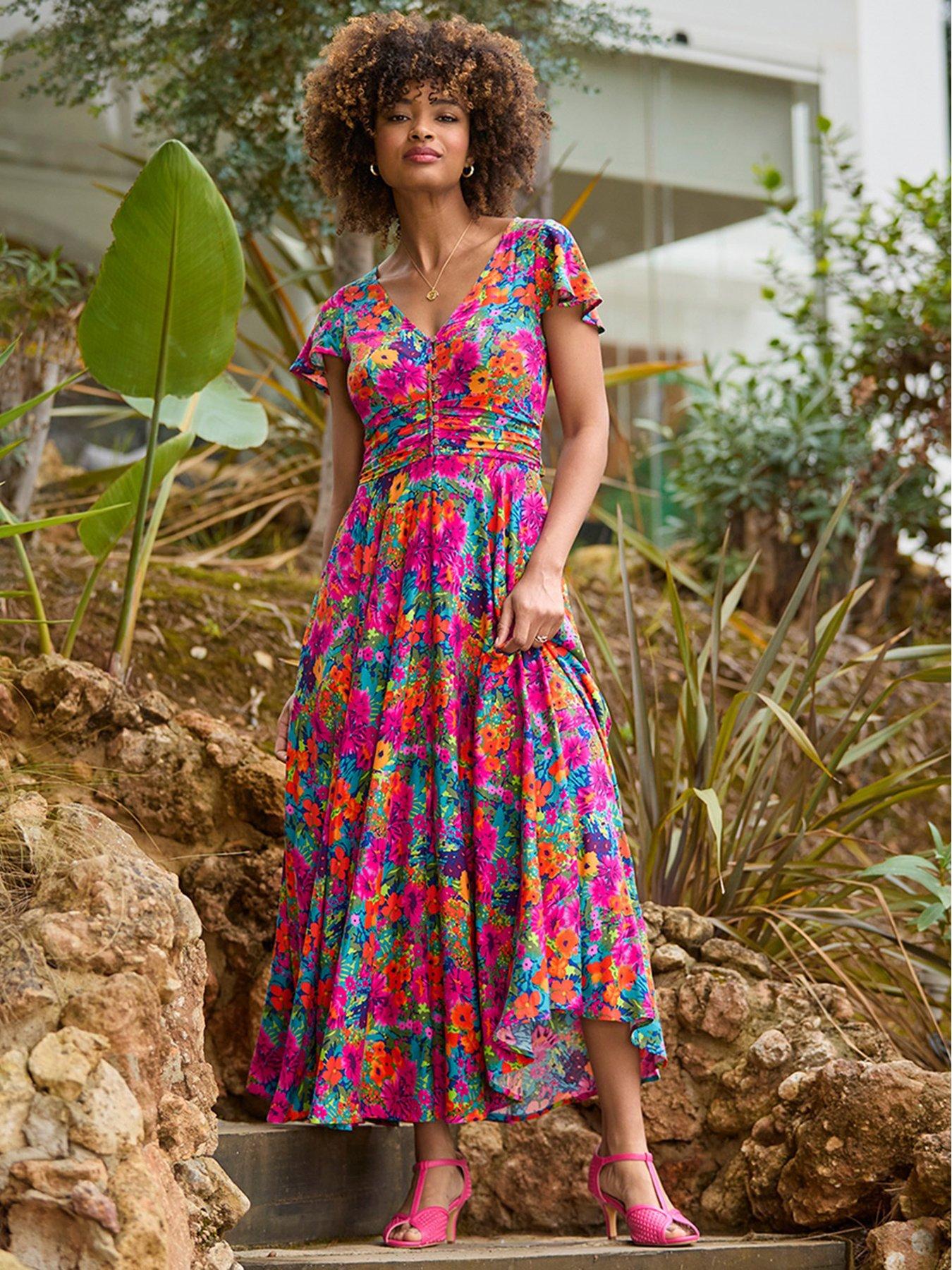 Casual maxi dresses with sleeves discount