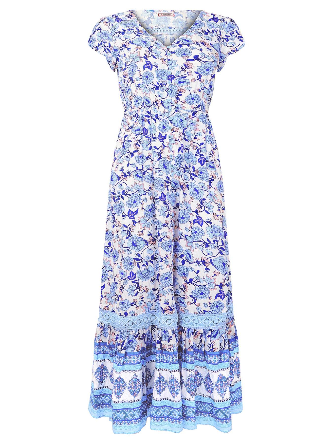 Image 6 of 6 of Joe Browns Lauren Floral Print Maxi Dress - Blue