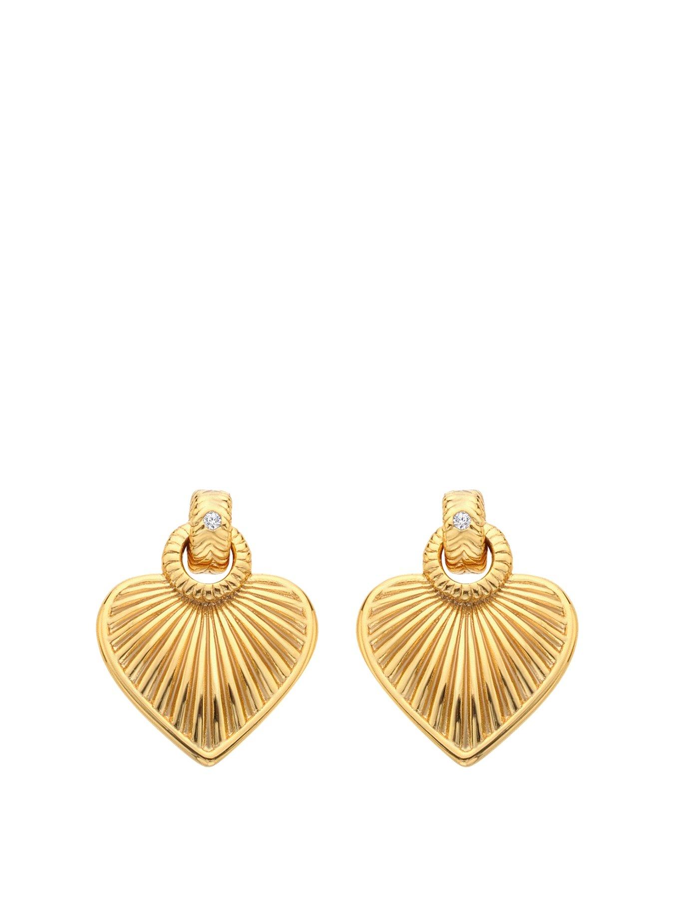 undefined HD X JJ Essence Heart Stud Earrings
