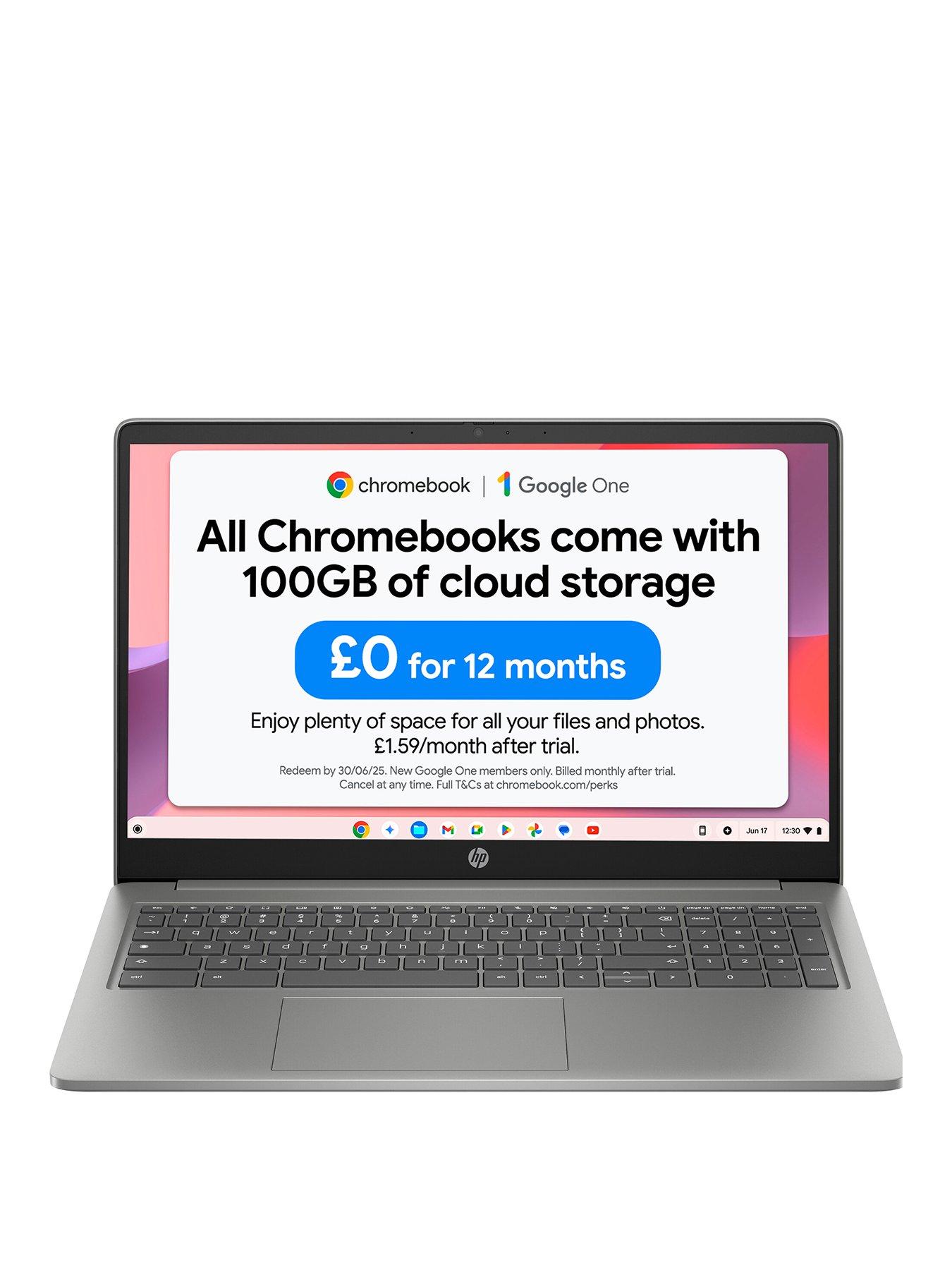 undefined Chromebook 15a-nb0006na - 15.6in HD - Intel N100 - 4GB RAM - 128GB SSD - Silver
