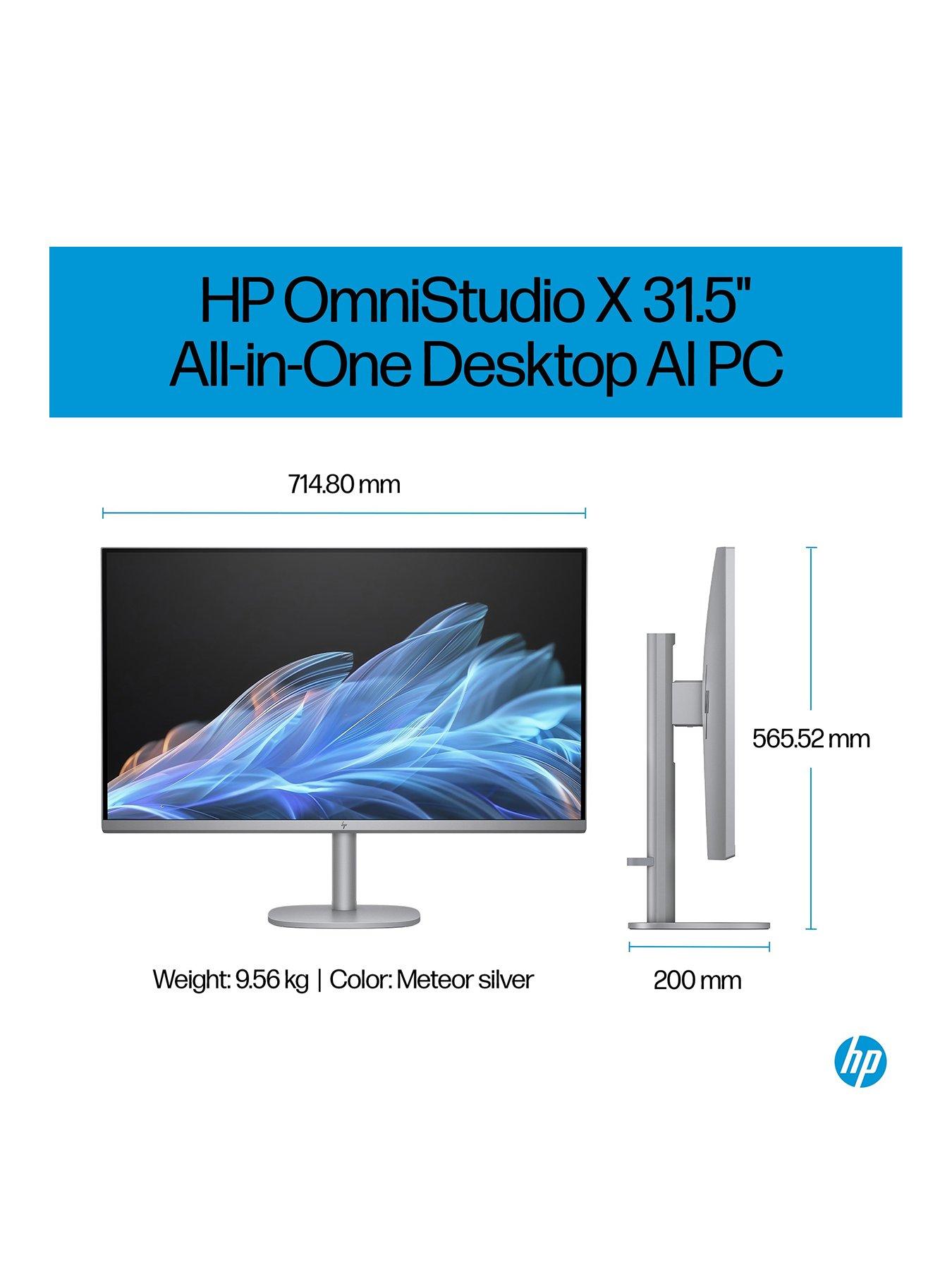 Image 3 of 8 of HP OmniStudio X - 32-c0002na - 32in UHD Antiglare IPS - Intel Core Ultra 7 - 16GB RAM - 1TB SSD - Silver