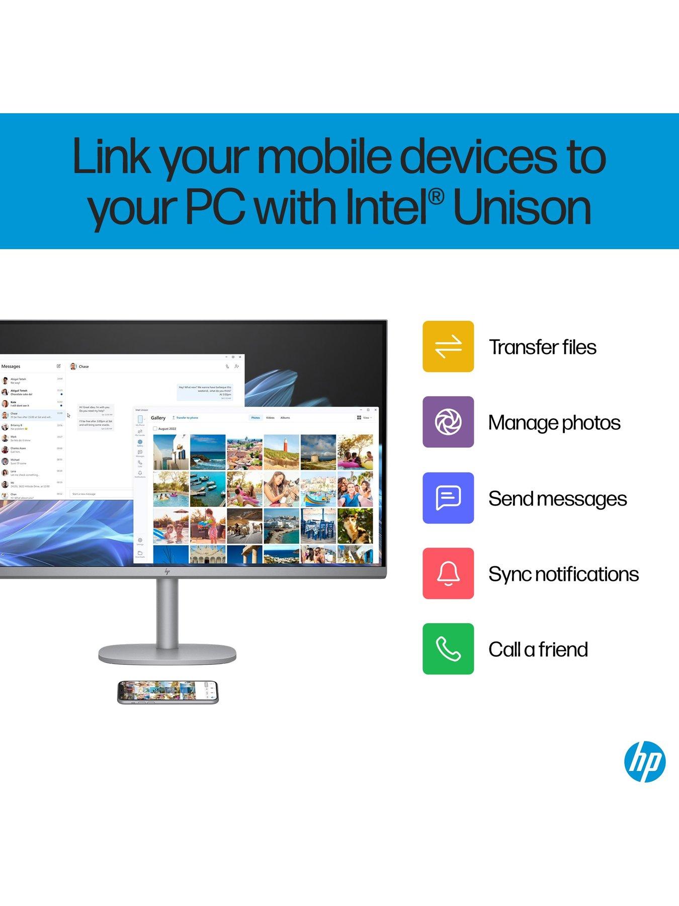 Image 5 of 8 of HP OmniStudio X - 32-c0002na - 32in UHD Antiglare IPS - Intel Core Ultra 7 - 16GB RAM - 1TB SSD - Silver