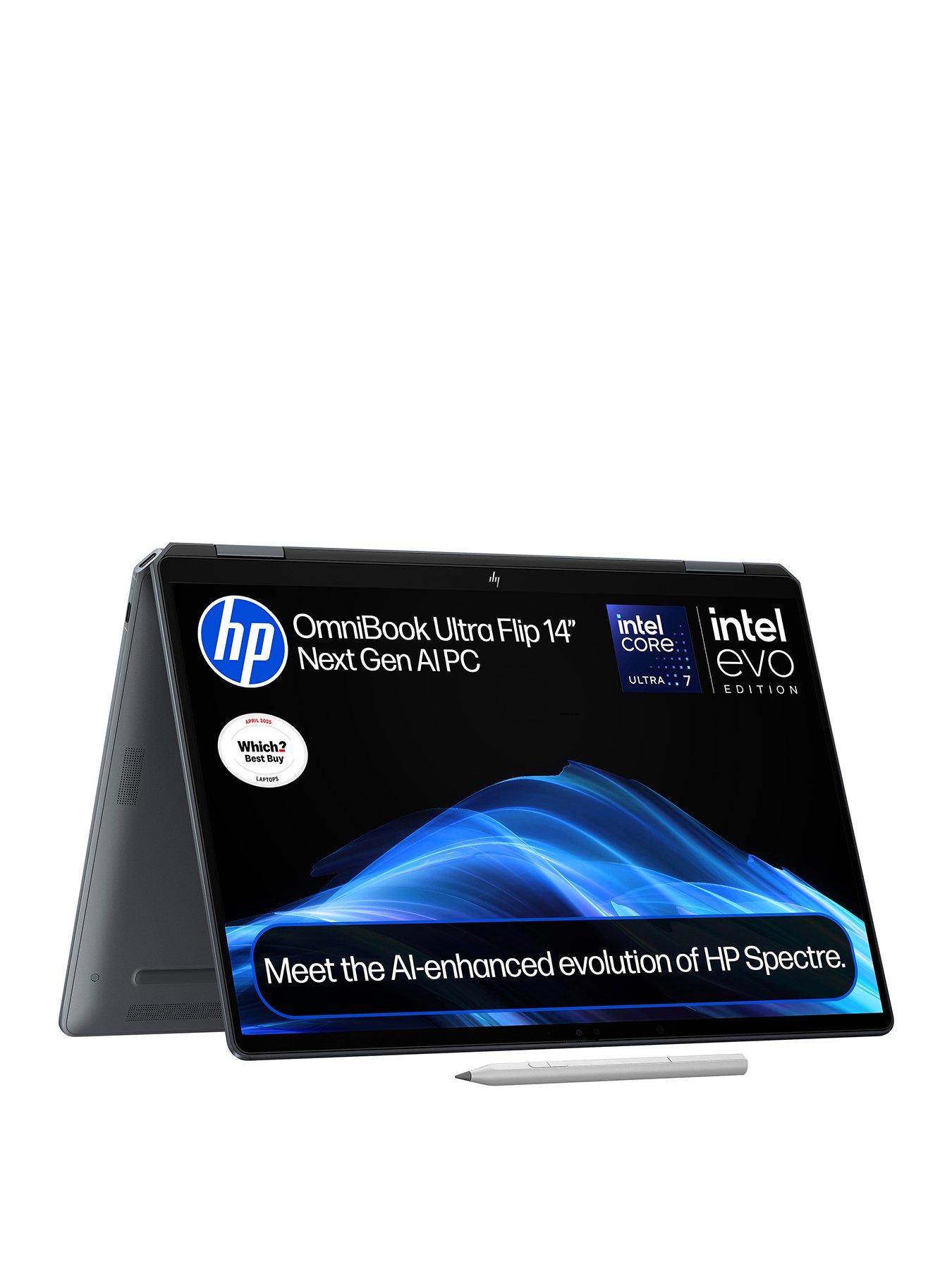 HP OmniBook Ultra Flip 14-fh0006na - Copilot+ PC - Intel® Core™ Ultra 7 256V - Intel Arc - 16GB RAM - 1TB SSD - 14in - 2.8K OLED Touchscreen - Grey