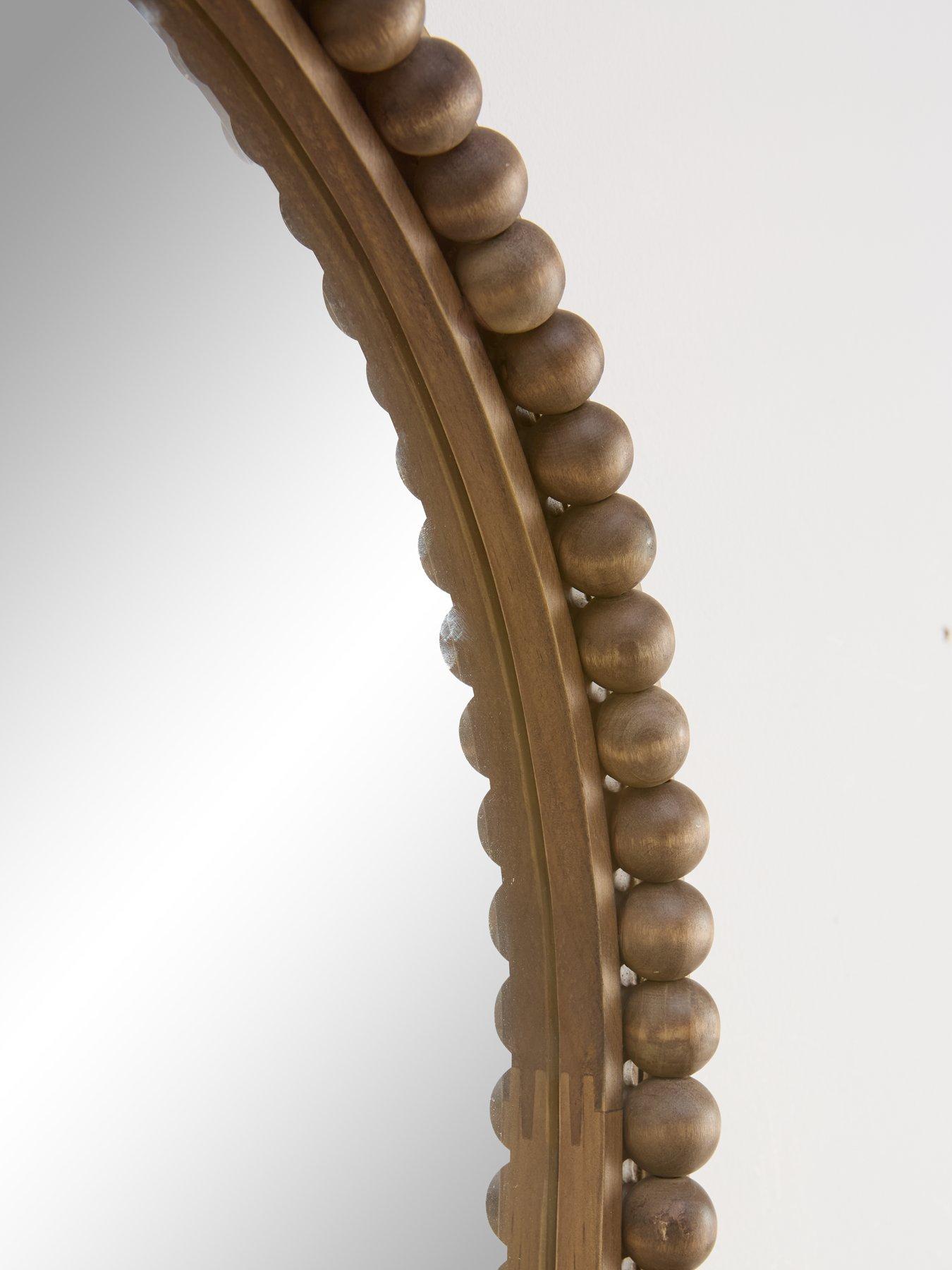 Image 6 of 7 of Very Home Arched Bobbin Wood Mirror 61x91cm