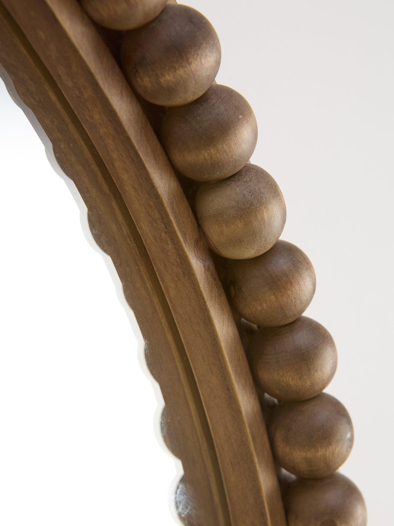 Image 7 of 7 of Very Home Arched Bobbin Wood Mirror 61x91cm
