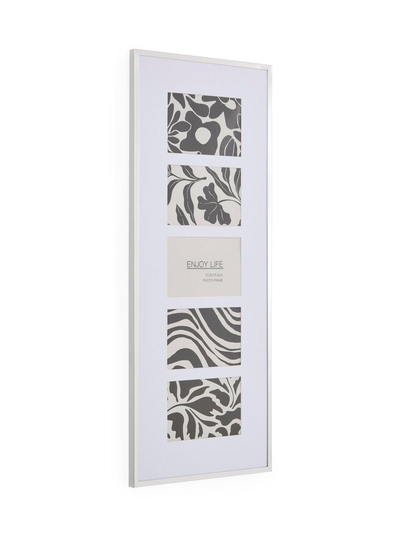 Image 3 of 5 of The Very Collection 5 Photo Silver Gallery Frame 26x64cm