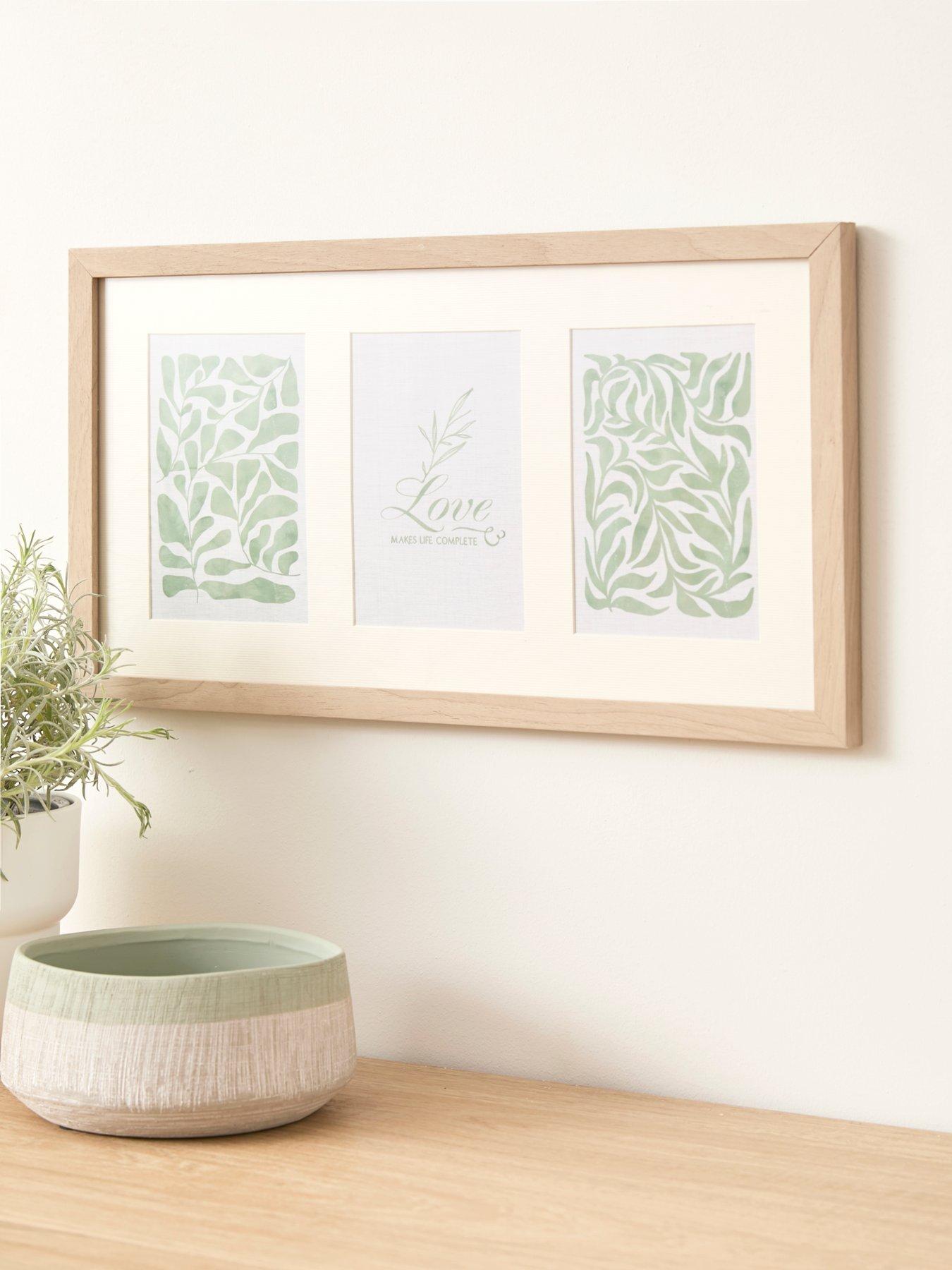 Very Home 3-Photo Natural Gallery Frame
