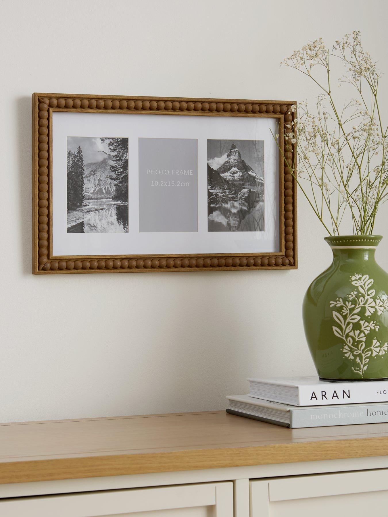 Very Home 3 Photo Natural Bobbin Frame 38x22cm