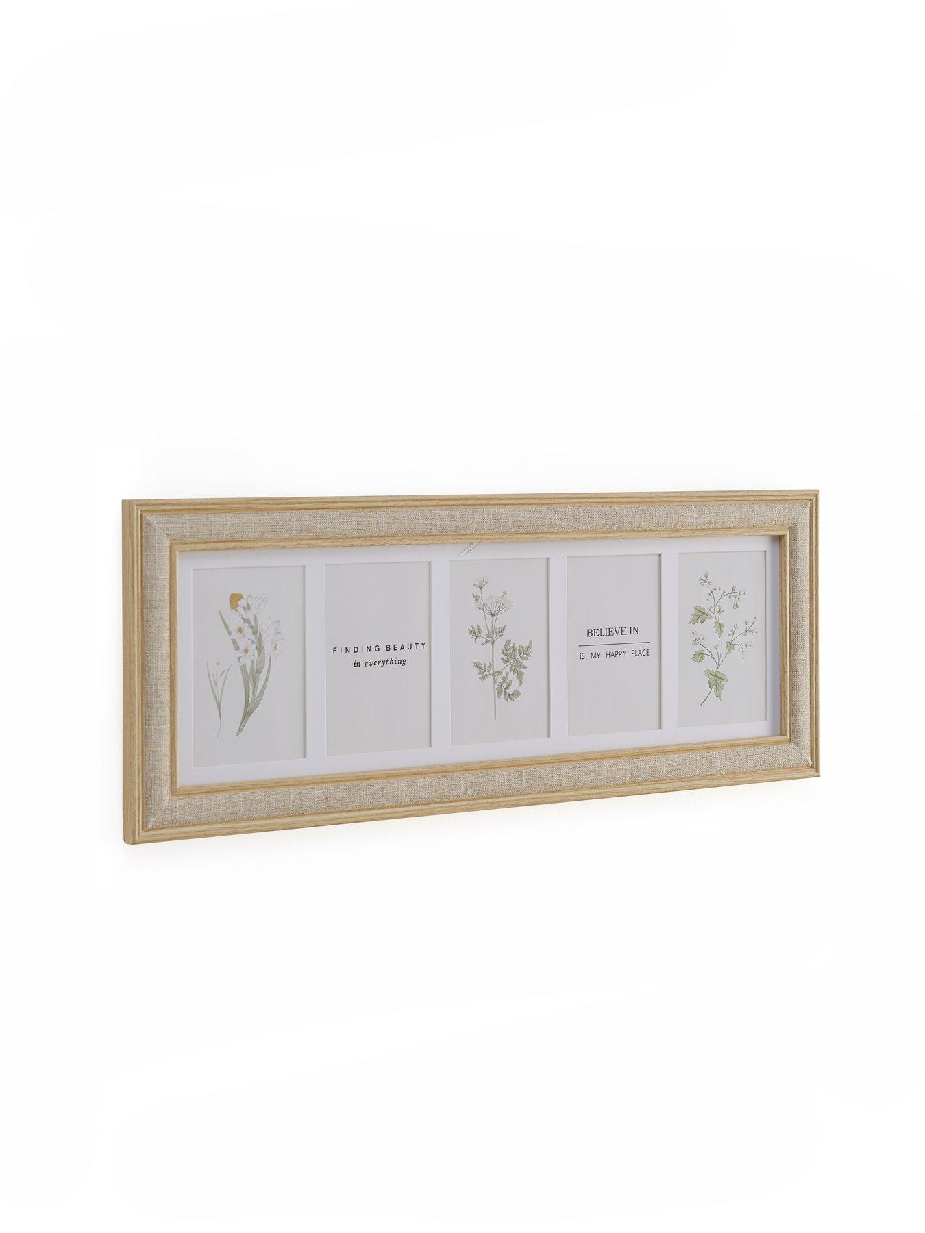 The Very Collection 5 Photo Linen Edge Frame 58x18cm | Very
