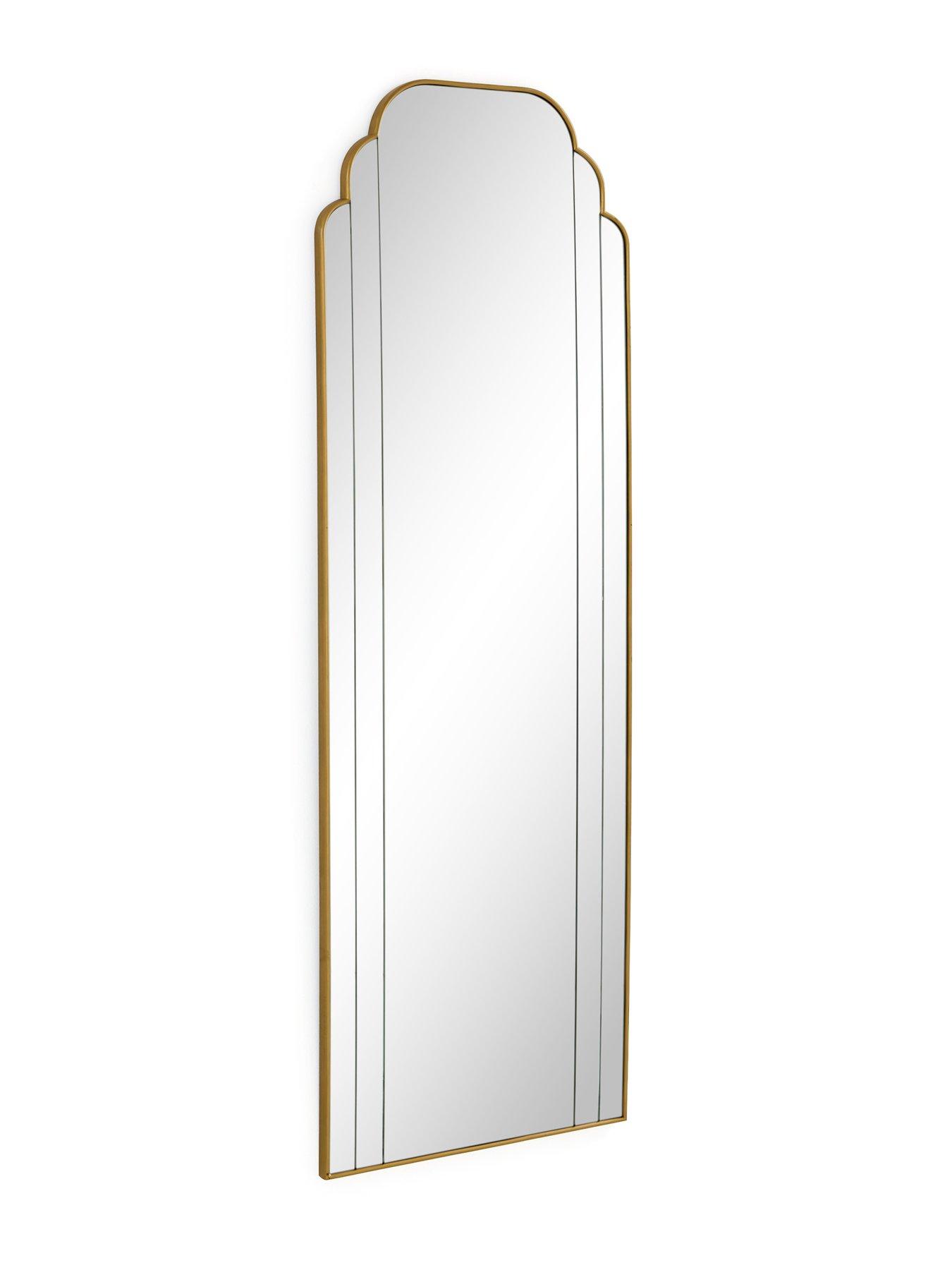 Image 3 of 5 of The Very Collection Fluted Edge Hanging Mirror 50x150cm