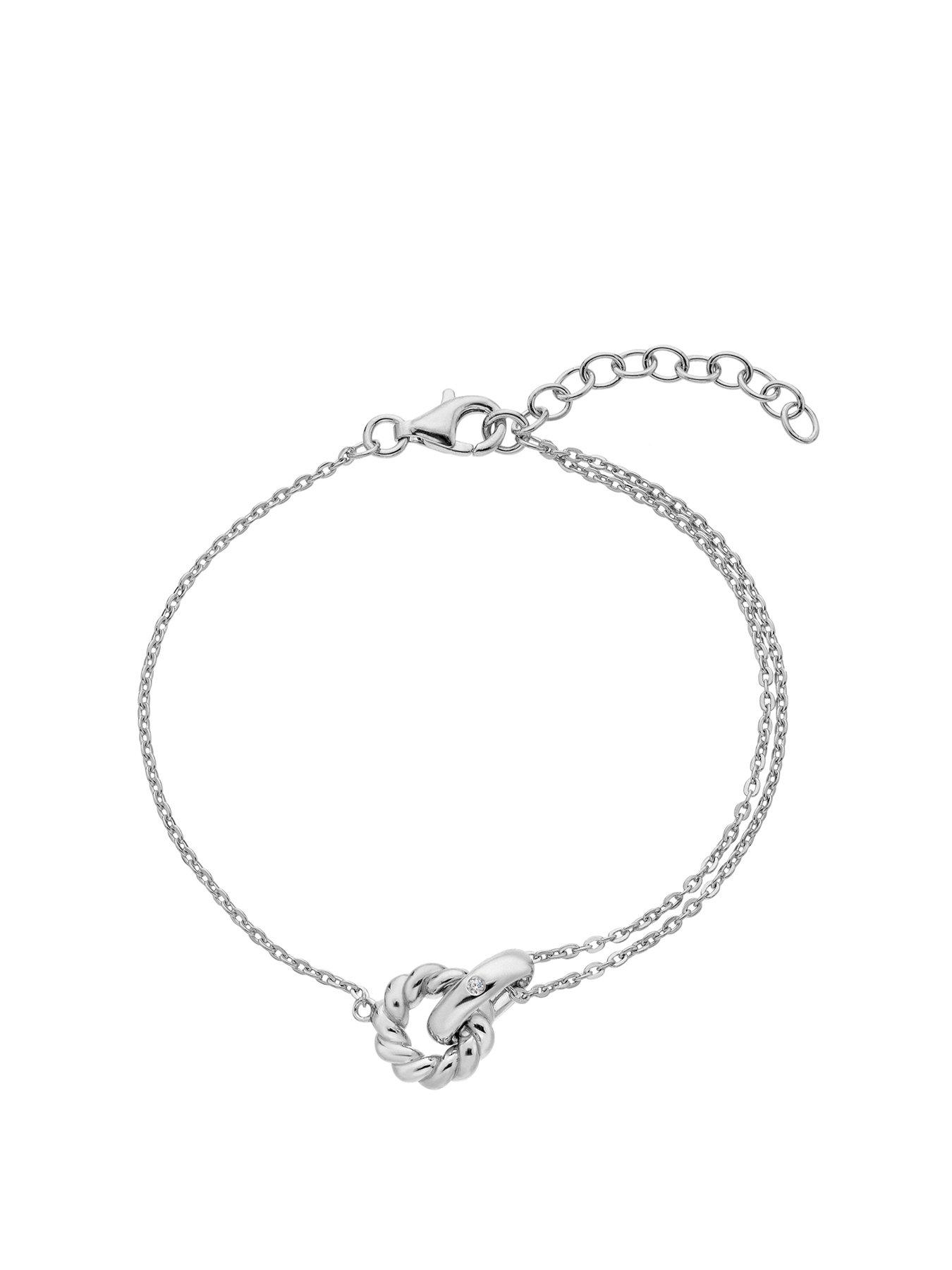 Product photograph of Hot Diamonds Willow Rope Bracelet from very.co.uk