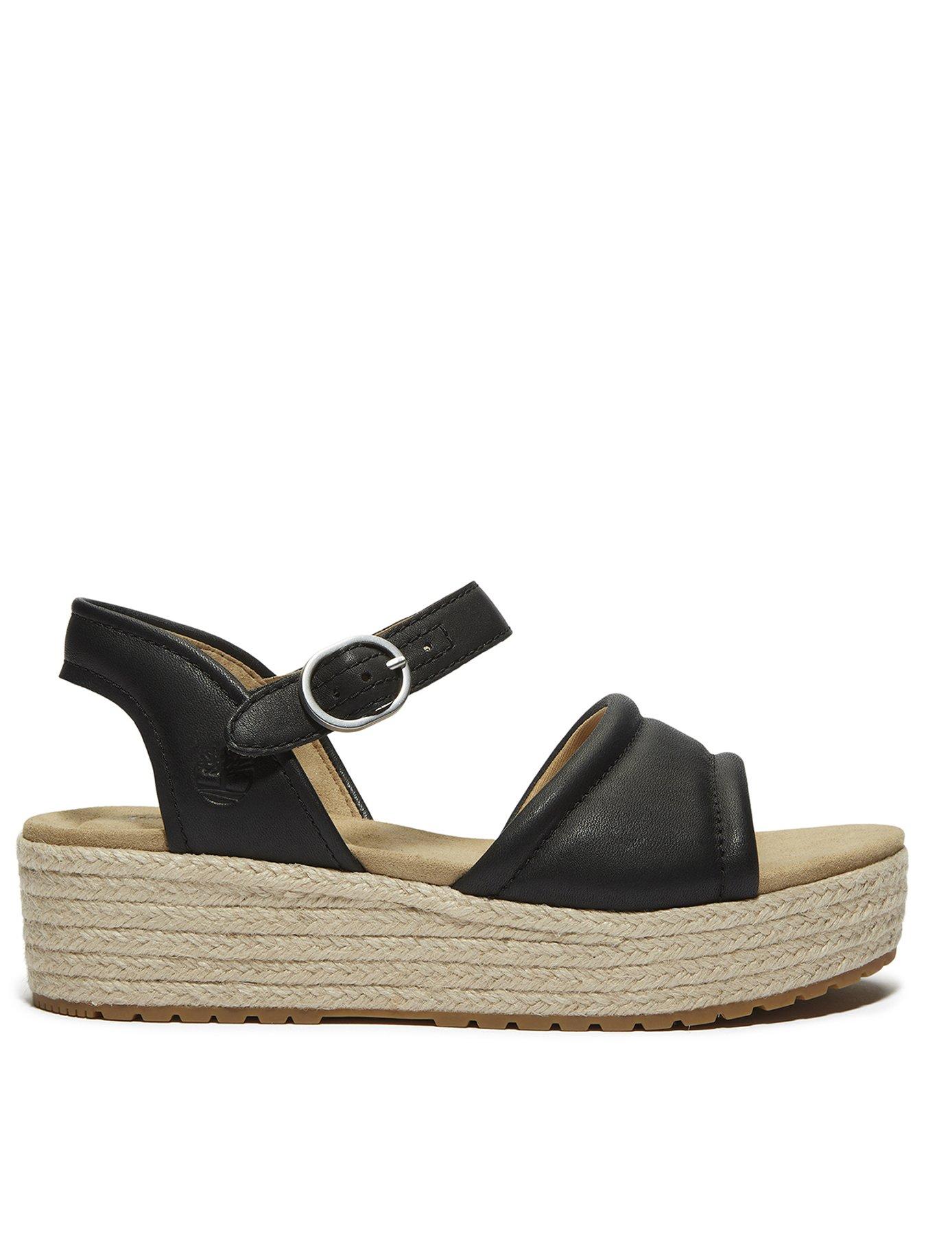 undefined Santorini Sun Backstrap Sandal - Black Full Grain