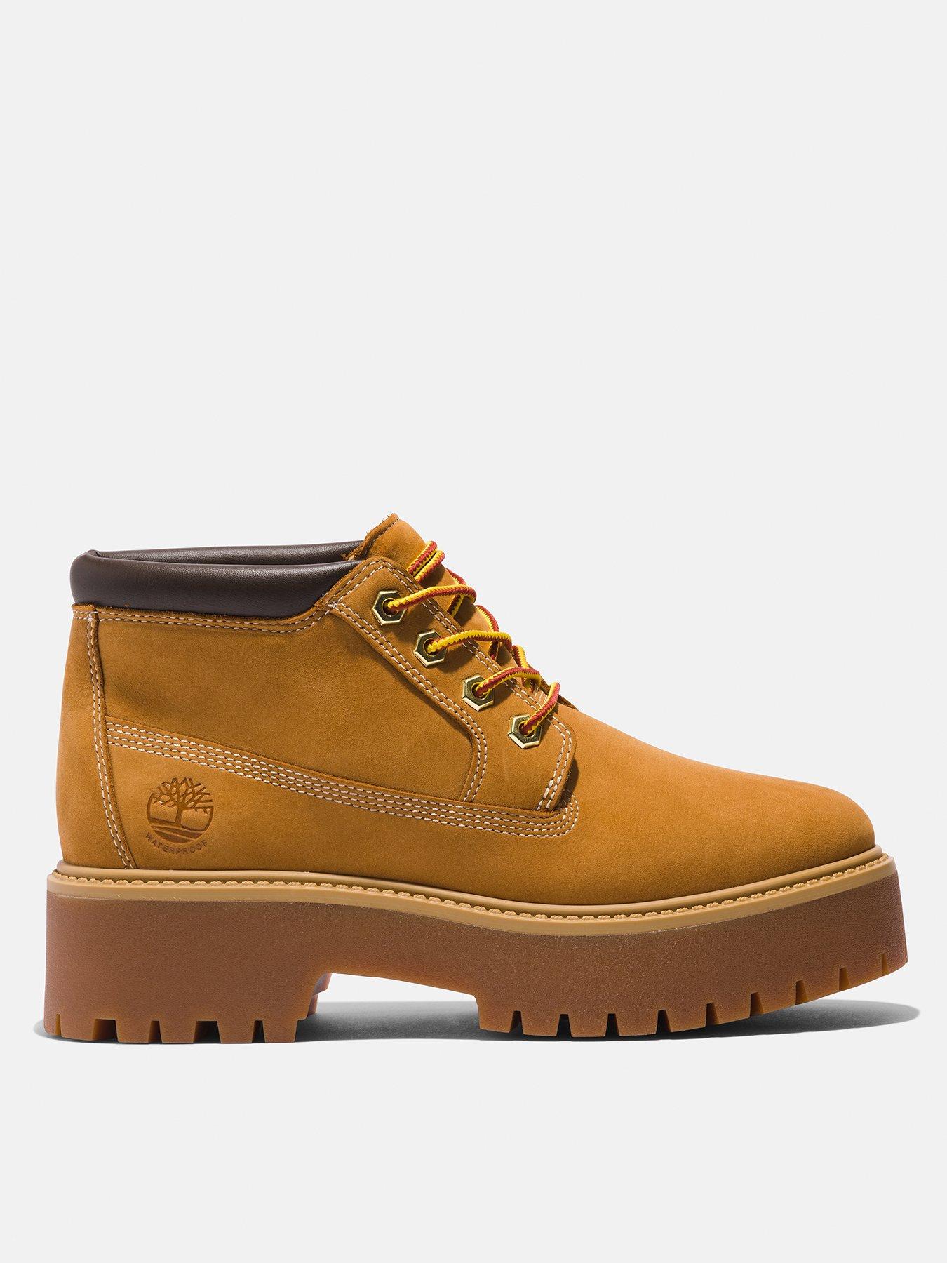Image 1 of 7 of Timberland Stone Street Mid Lace Waterproof Boot - Wheat