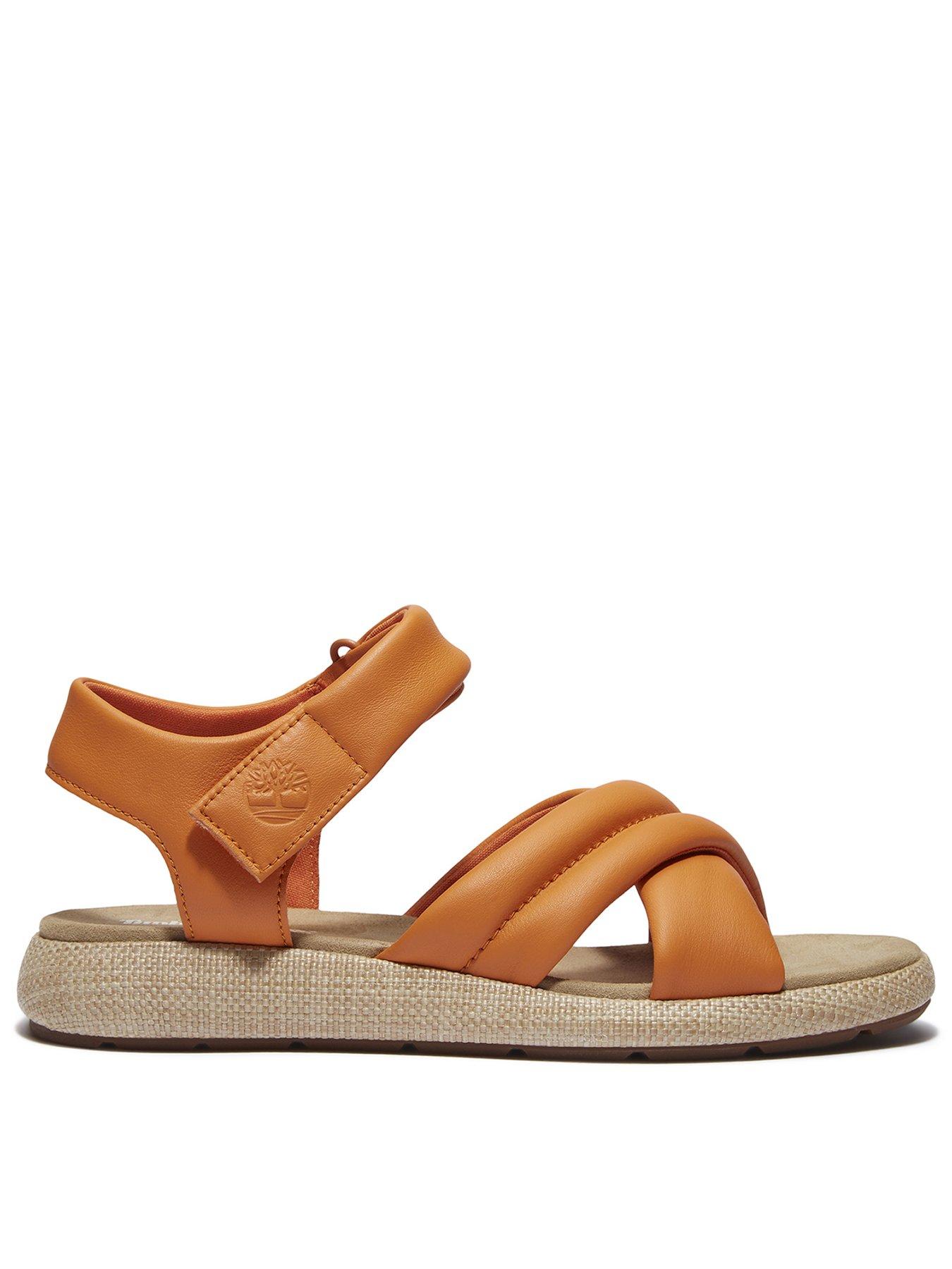 undefined Belmar Waves Backstrap Sandal - Medium Orange Full Grain