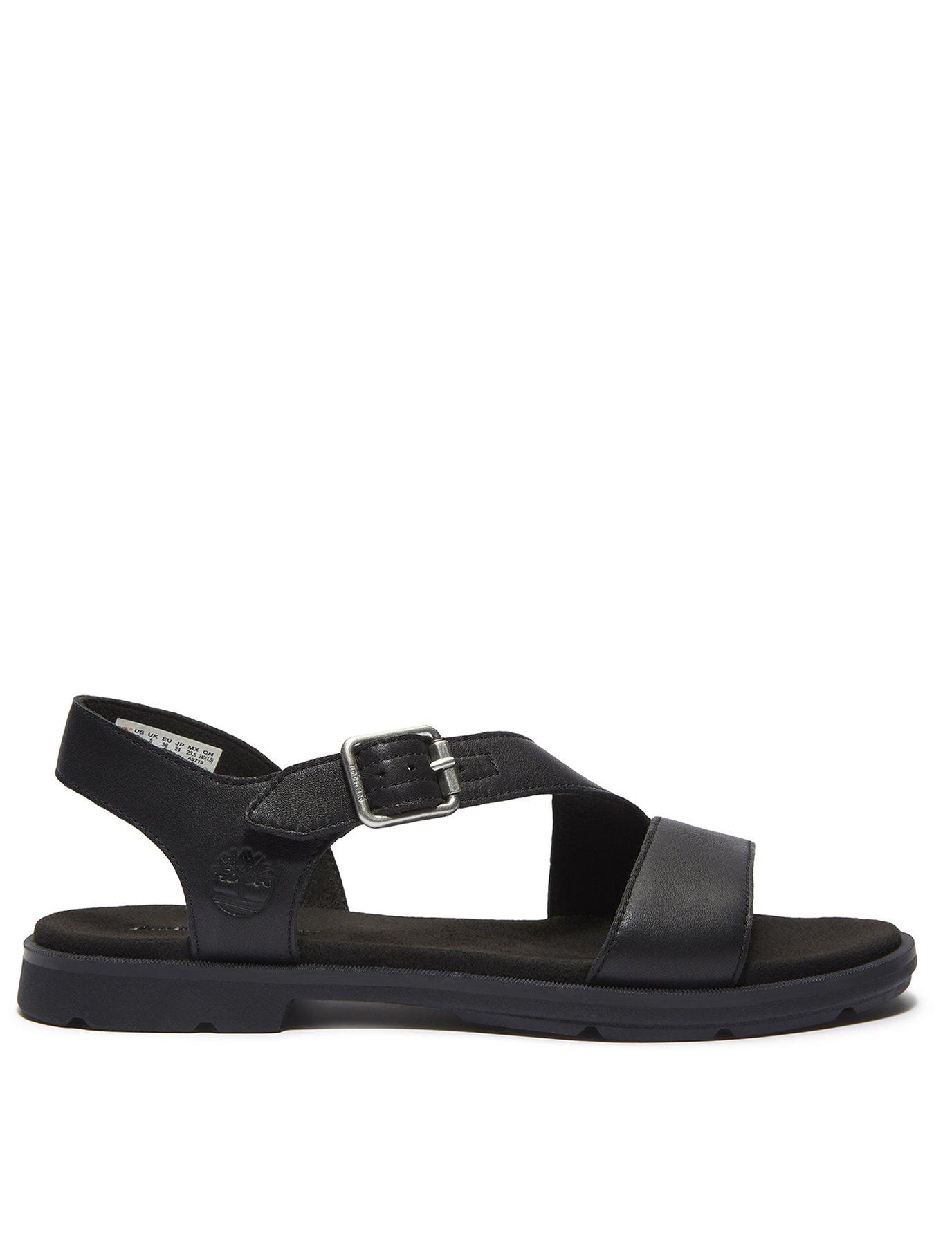 undefined Calista Bay Backstrap Sandal - Black Full Grain