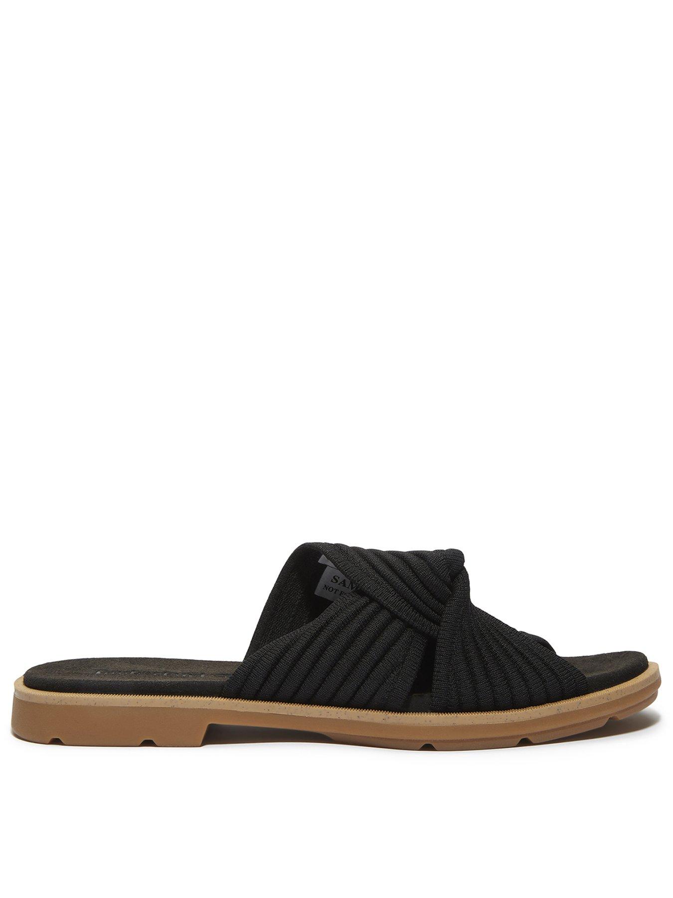 undefined Calista Bay Slide Sandal - Black Knit