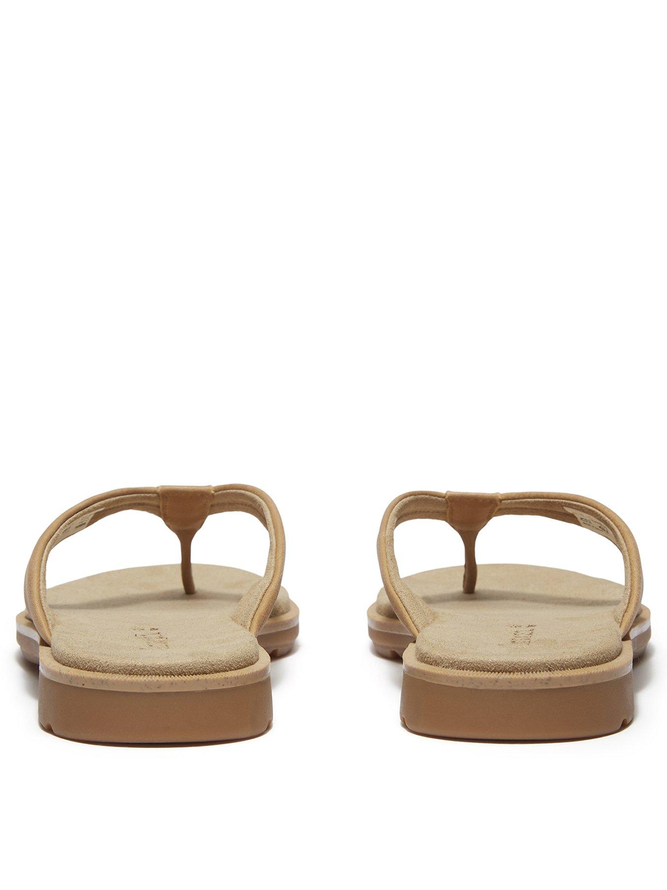 Timberland Calista Bay Thong Sandal Medium Beige Full Grain Very