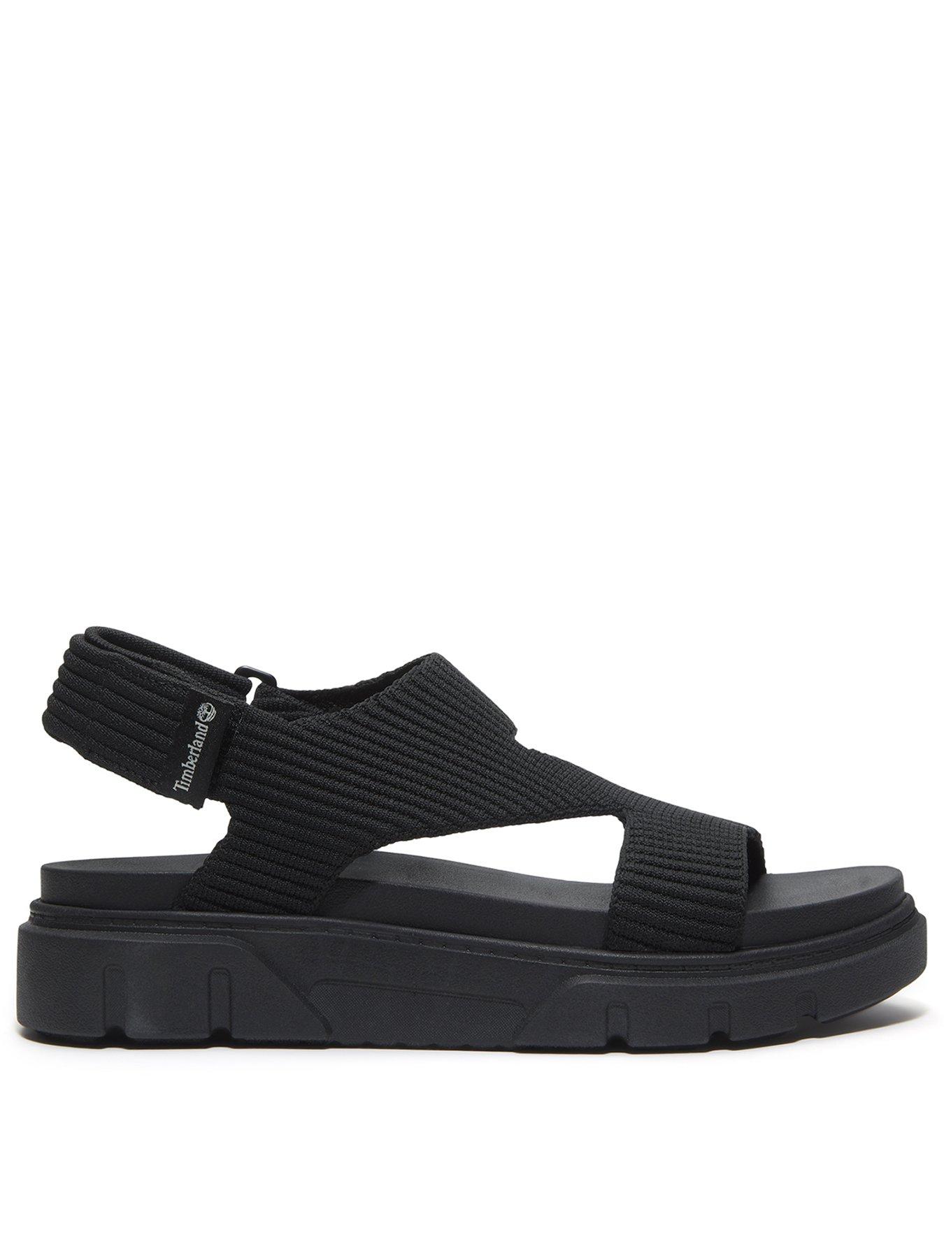 undefined Greyfield Backstrap Sandal - Black Knit