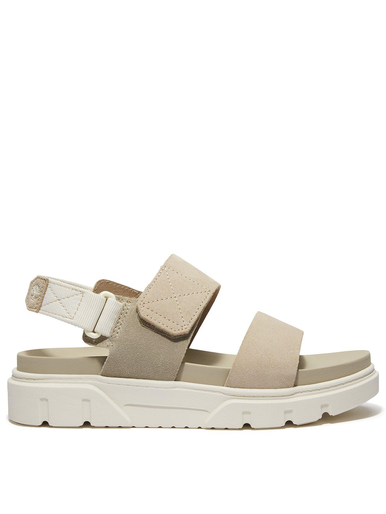 Timberland Greyfield Backstrap Sandal - Light Beige Suede