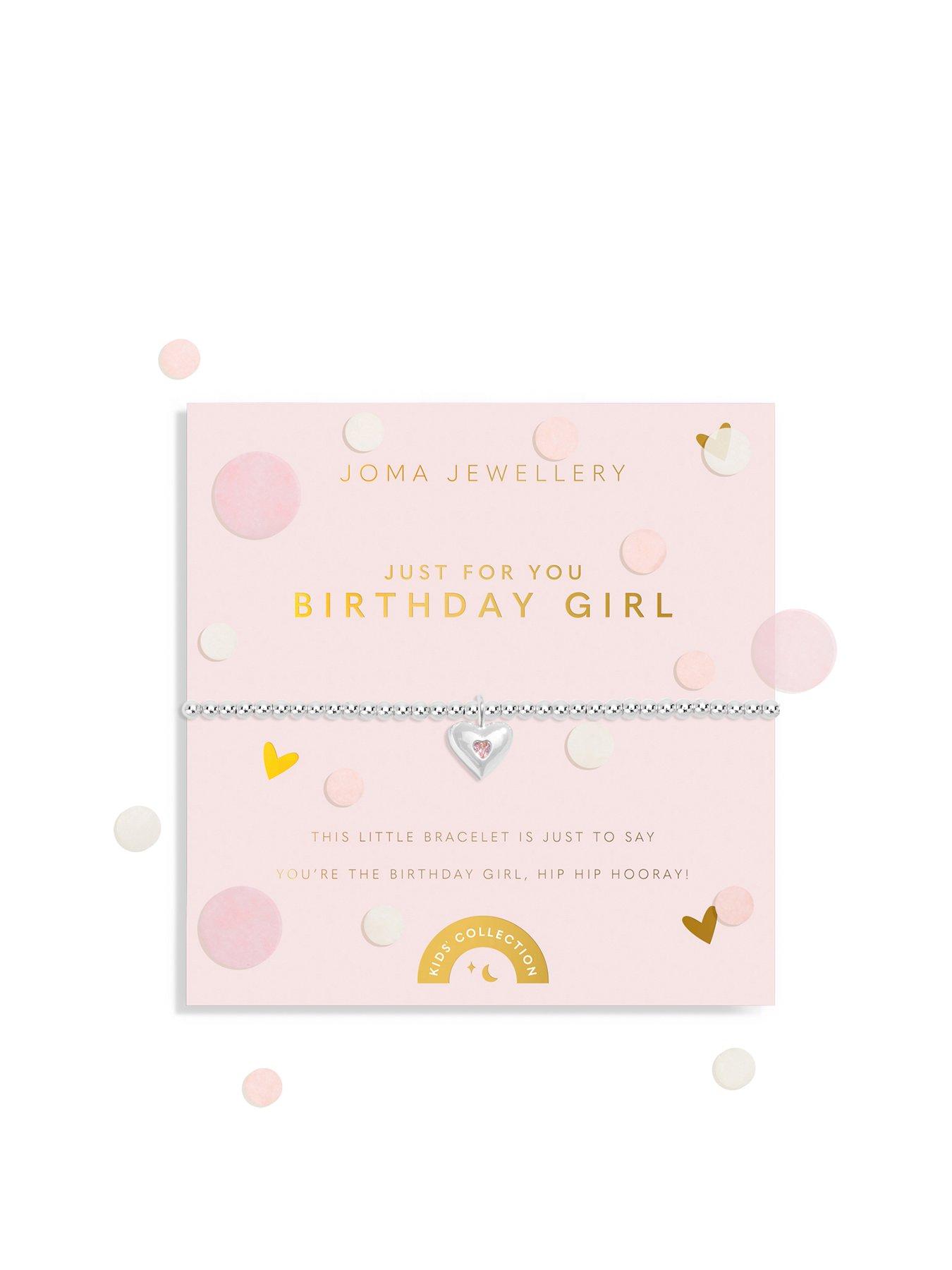 undefined CHILDRENS CONFETTI A LITTLE JUST FOR YOU BIRTHDAY GIRL Bracelet