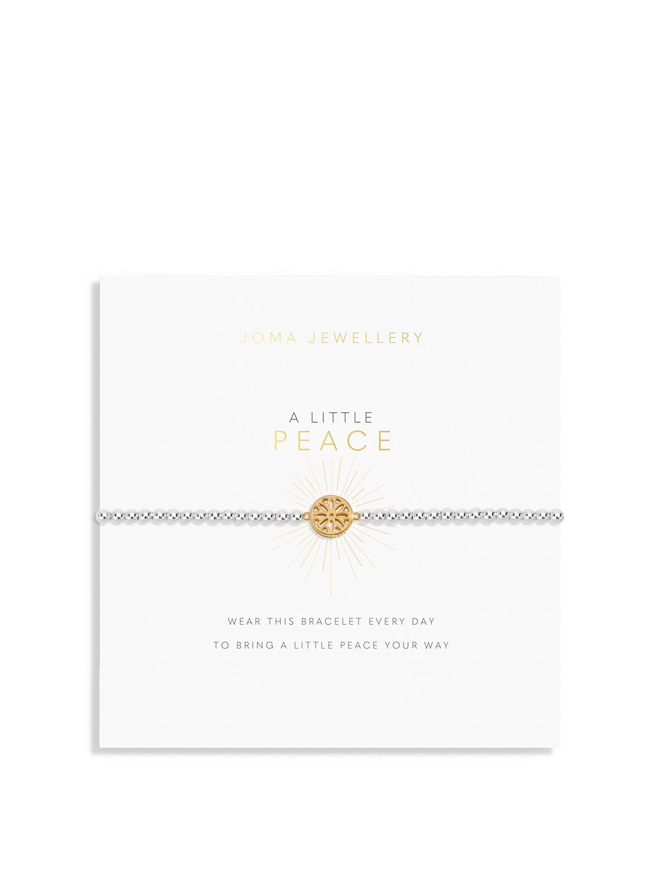 Product photograph of Joma Jewellery A Little Peace Bracelet from very.co.uk