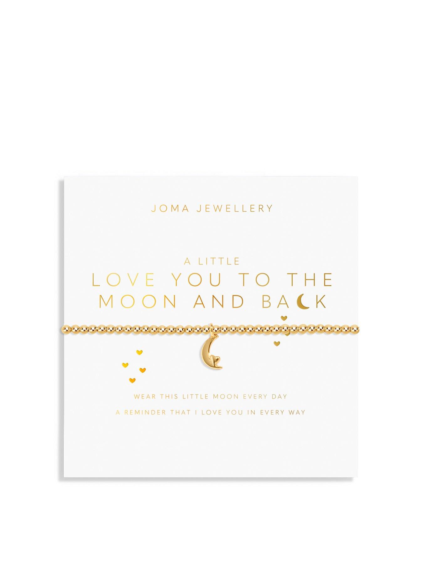 Product photograph of Joma Jewellery A Little Love You To The Moon Back Bracelet from very.co.uk