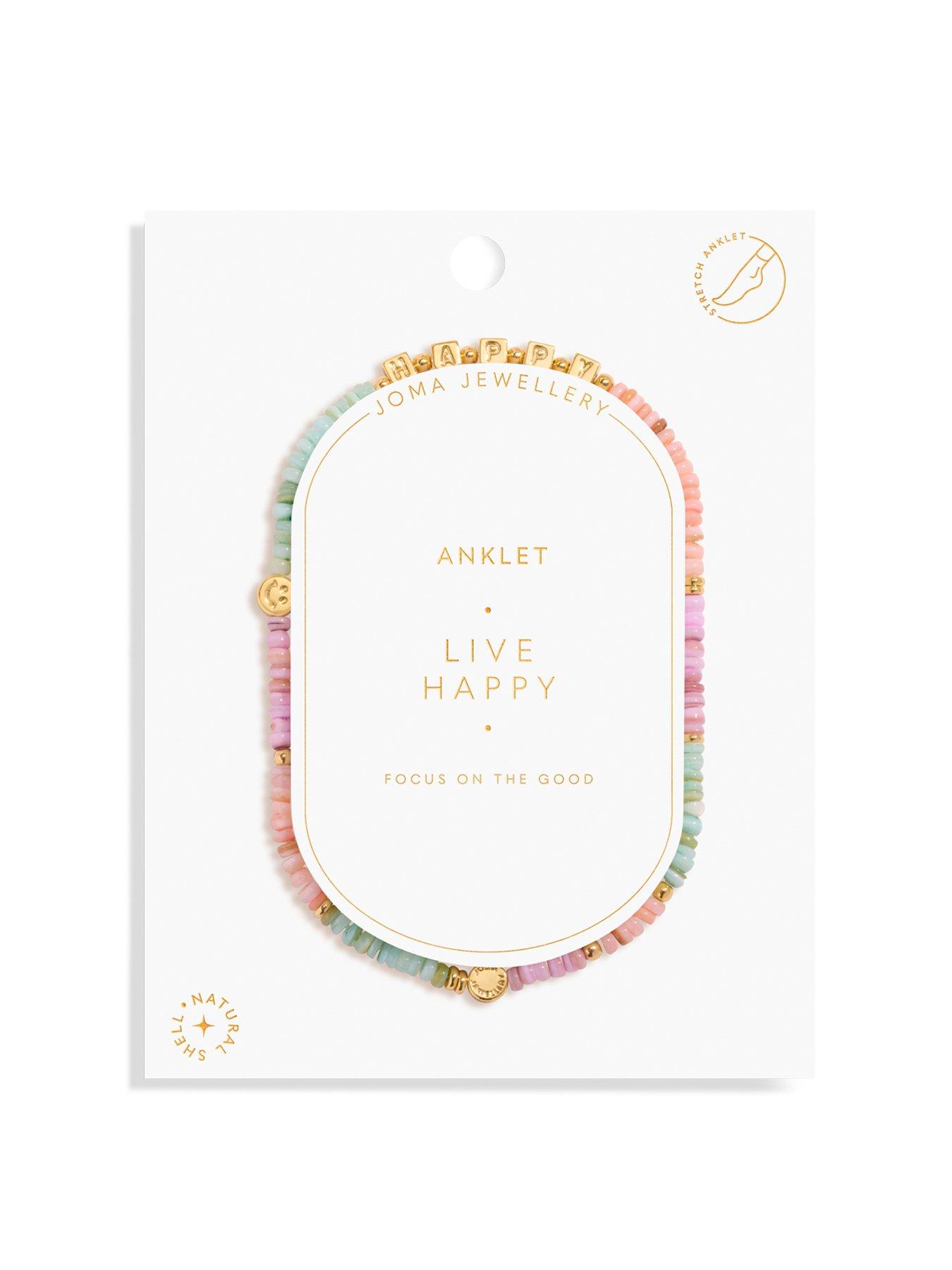 undefined HAPPY LITTLE MOMENTS ANKLET LIVE HAPPY Anklet